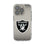 Las Vegas Raiders Linen Clear Phone Case for Apple iPhone