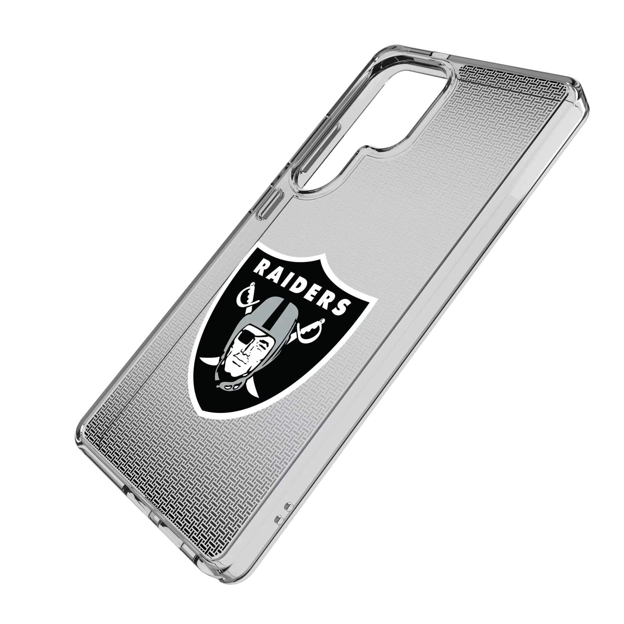 Las Vegas Raiders Linen Clear Phone Case for Samsung Galaxy