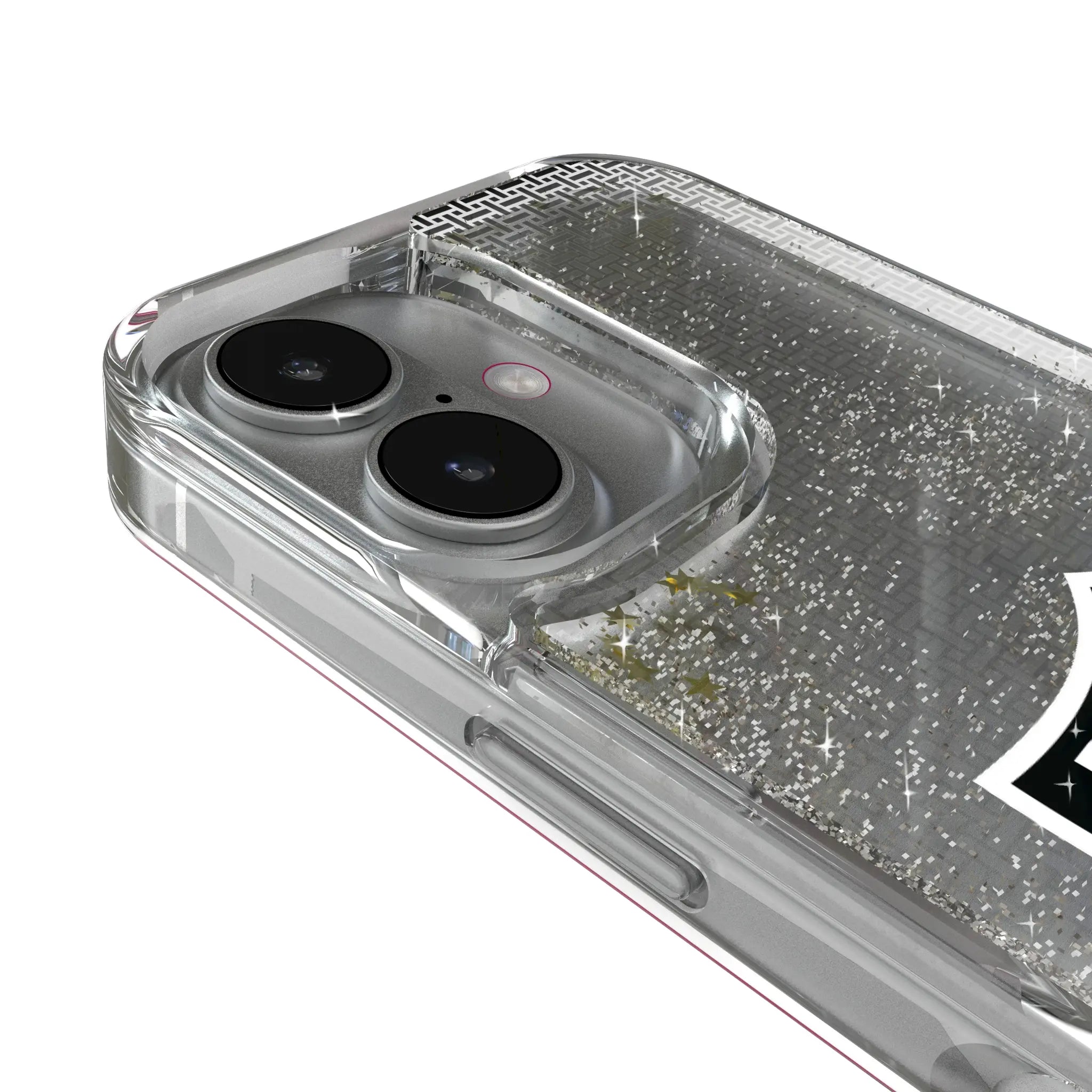 Las Vegas Raiders Linen Glitter Phone Case