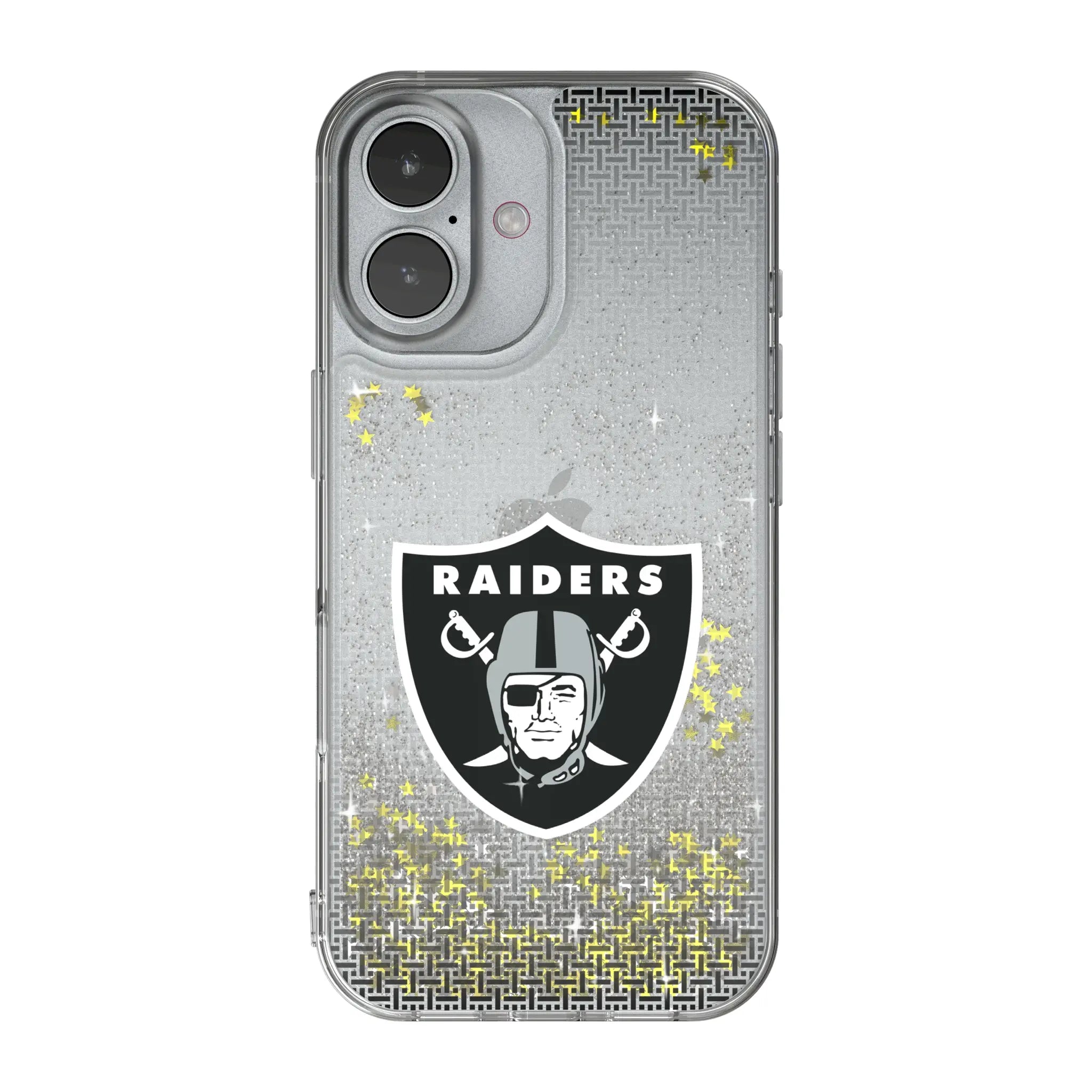 Las Vegas Raiders Linen Glitter Phone Case