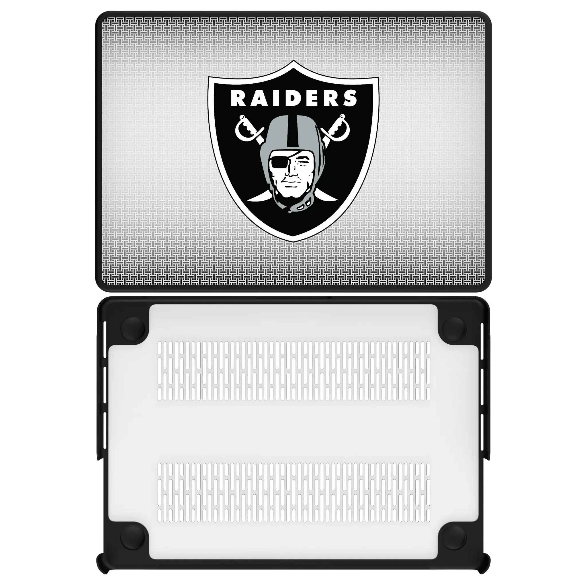 Las Vegas Raiders Linen Laptop Case for Apple MacBook
