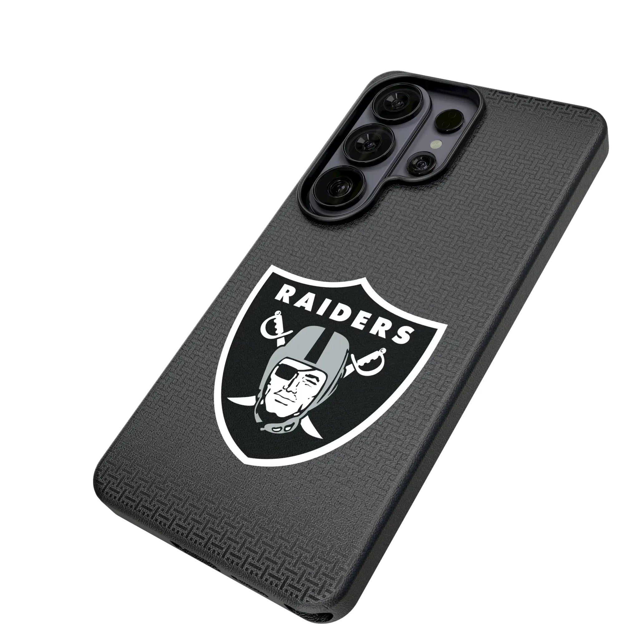 Las Vegas Raiders Linen MagSafe Compatible Phone Case for Samsung Galaxy