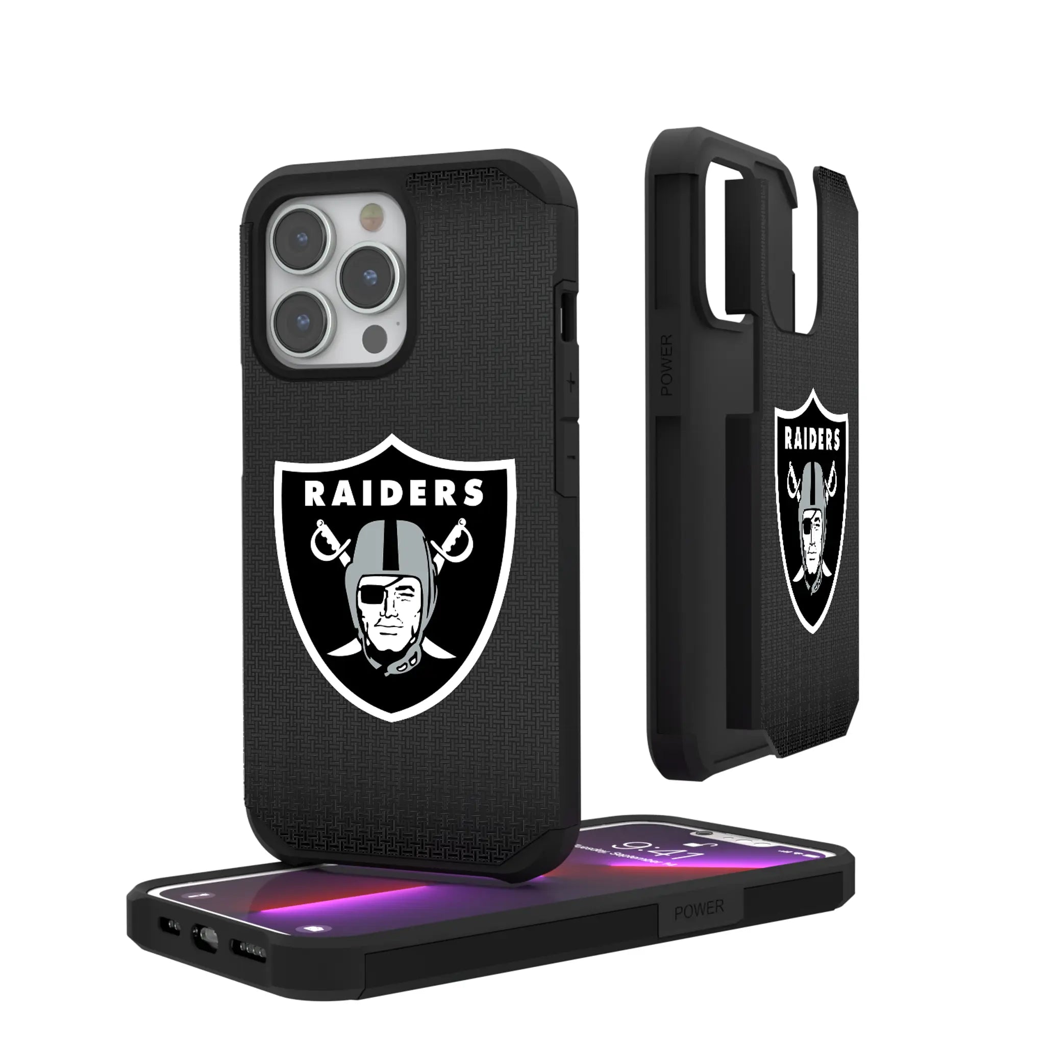 Las Vegas Raiders Linen Rugged Phone Case