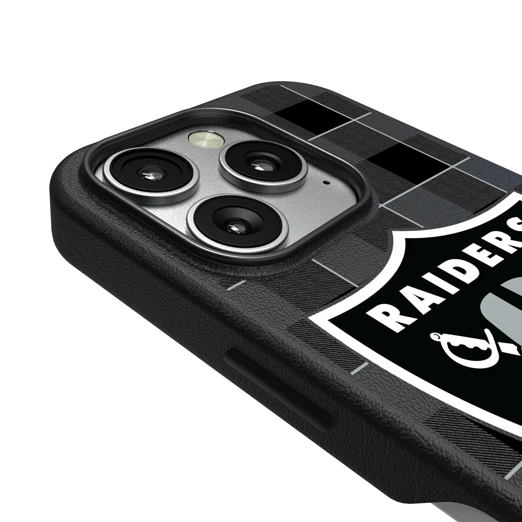 Las Vegas Raiders Plaid MagSafe Compatible Phone Case for Apple iPhone