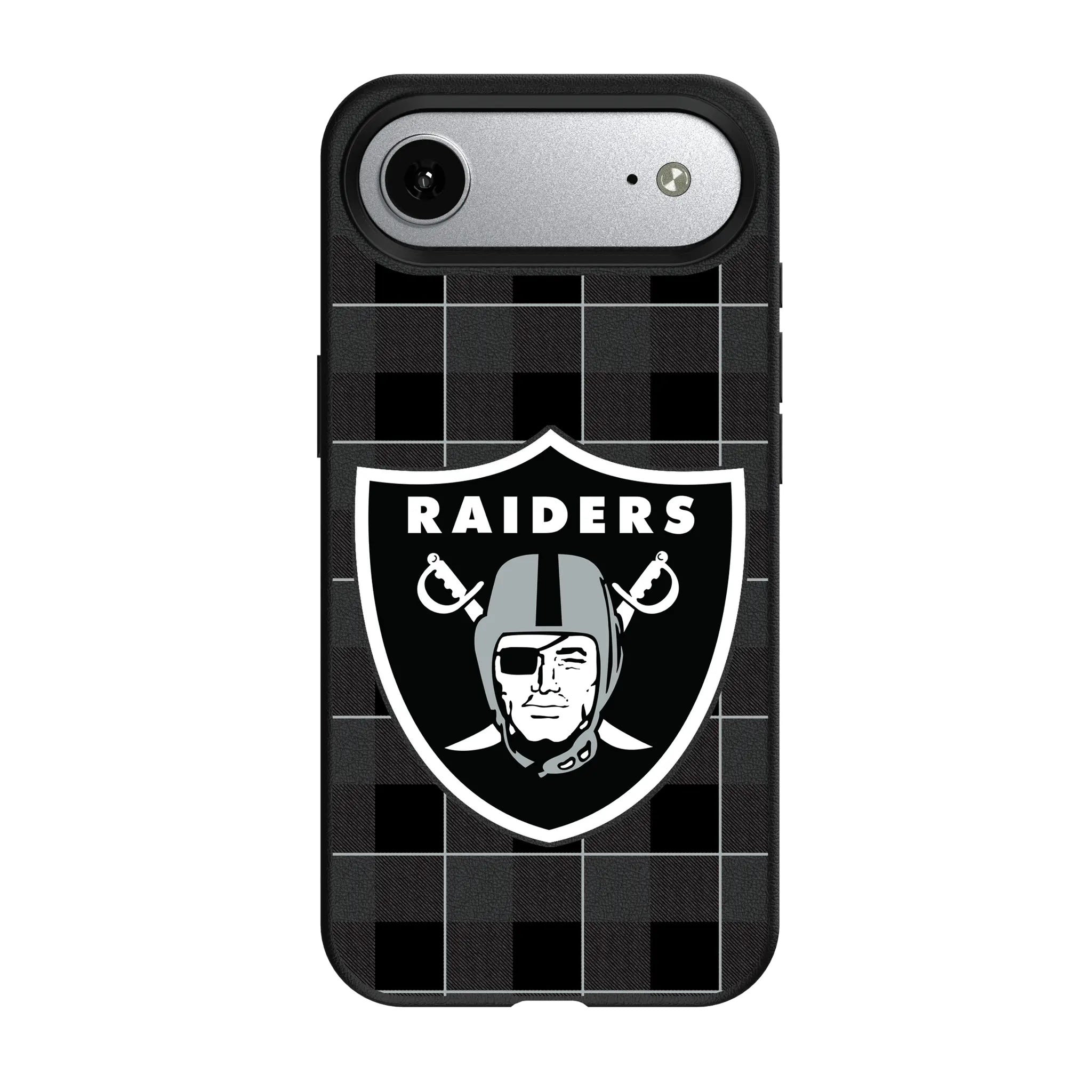 Las Vegas Raiders Plaid MagSafe Compatible Phone Case for Apple iPhone