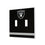 Las Vegas Raiders Stripe Hidden-Screw Light Switch Plate