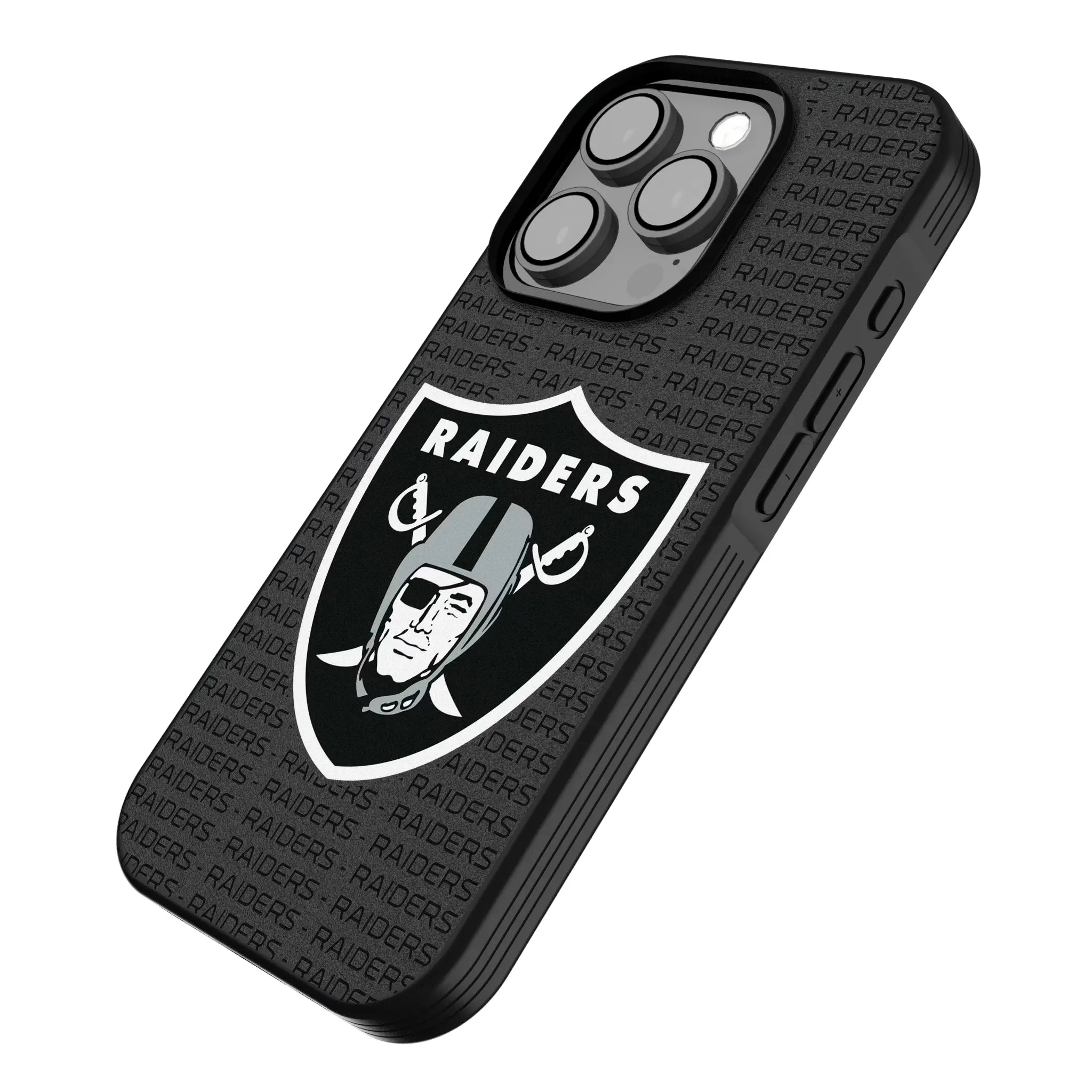 Las Vegas Raiders Text Backdrop Bump Phone Case