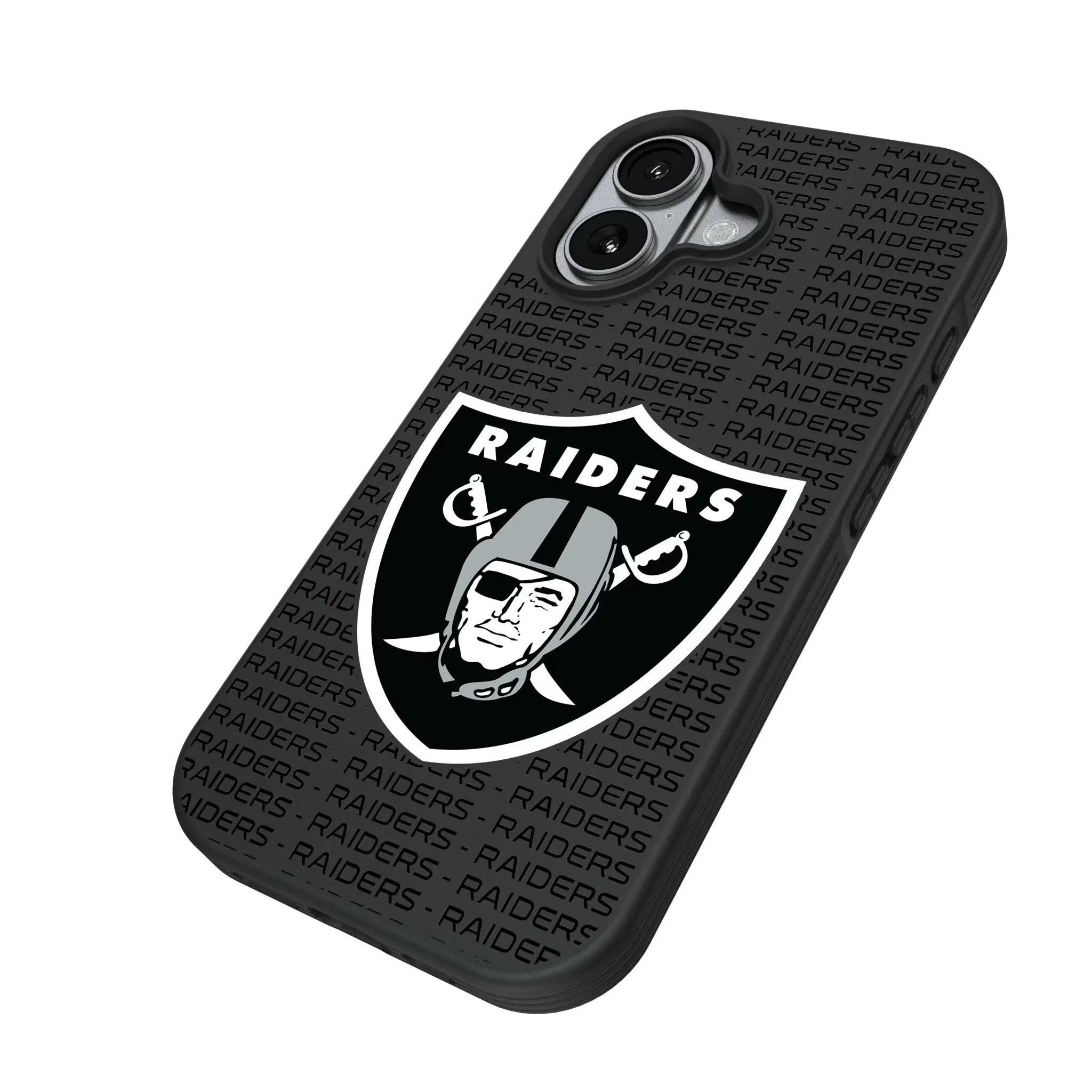 Las Vegas Raiders Text Backdrop Bump Phone Case