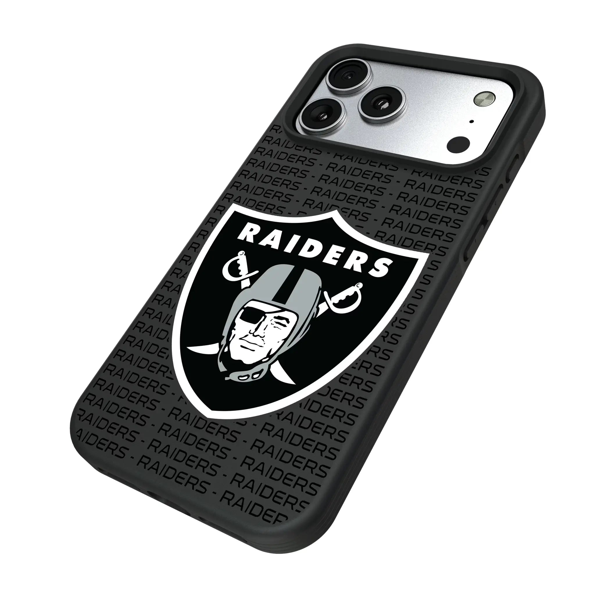 Las Vegas Raiders Text Backdrop Bump Phone Case