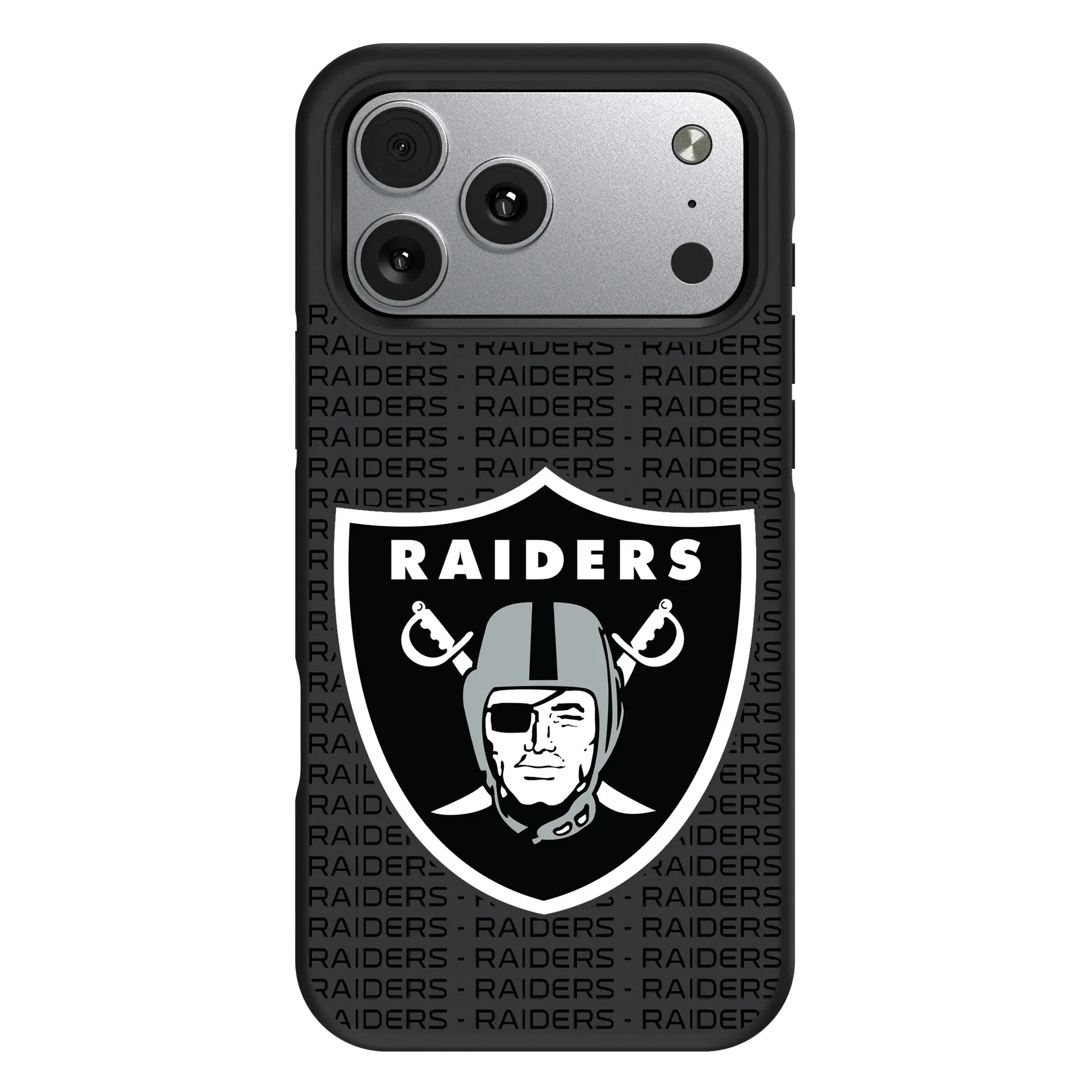 Las Vegas Raiders Text Backdrop Bump Phone Case