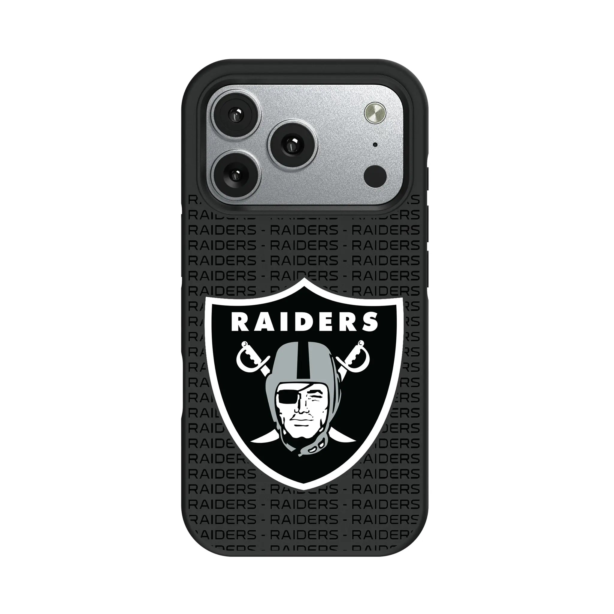 Las Vegas Raiders Text Backdrop Bump Phone Case