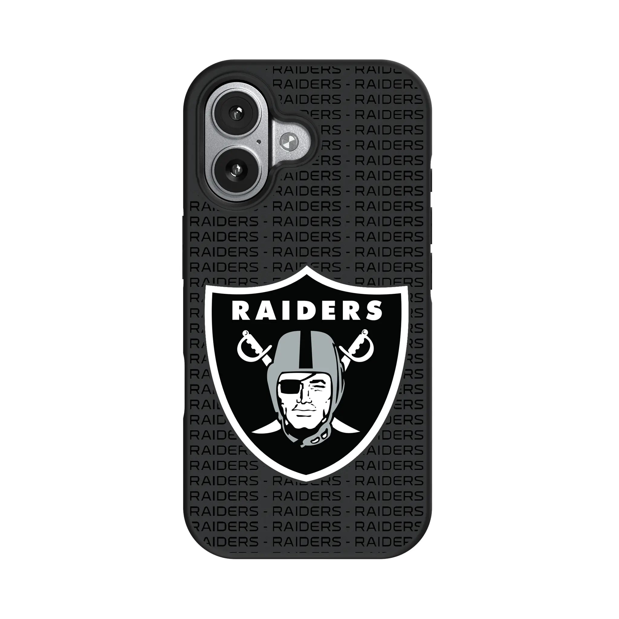 Las Vegas Raiders Text Backdrop Bump Phone Case