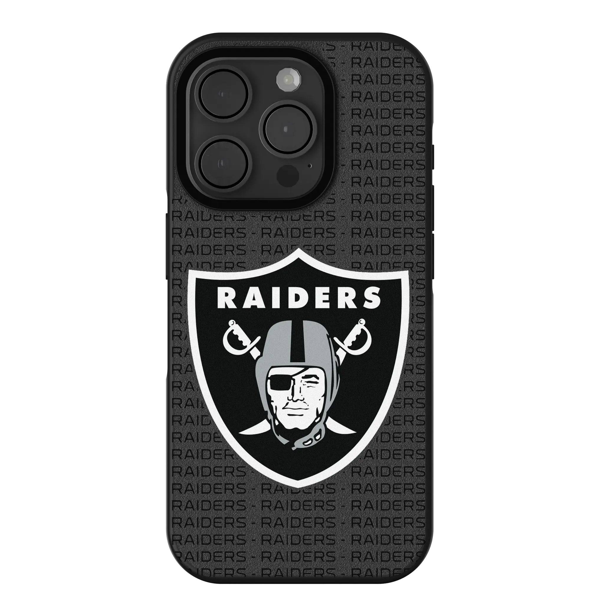 Las Vegas Raiders Text Backdrop Bump Phone Case