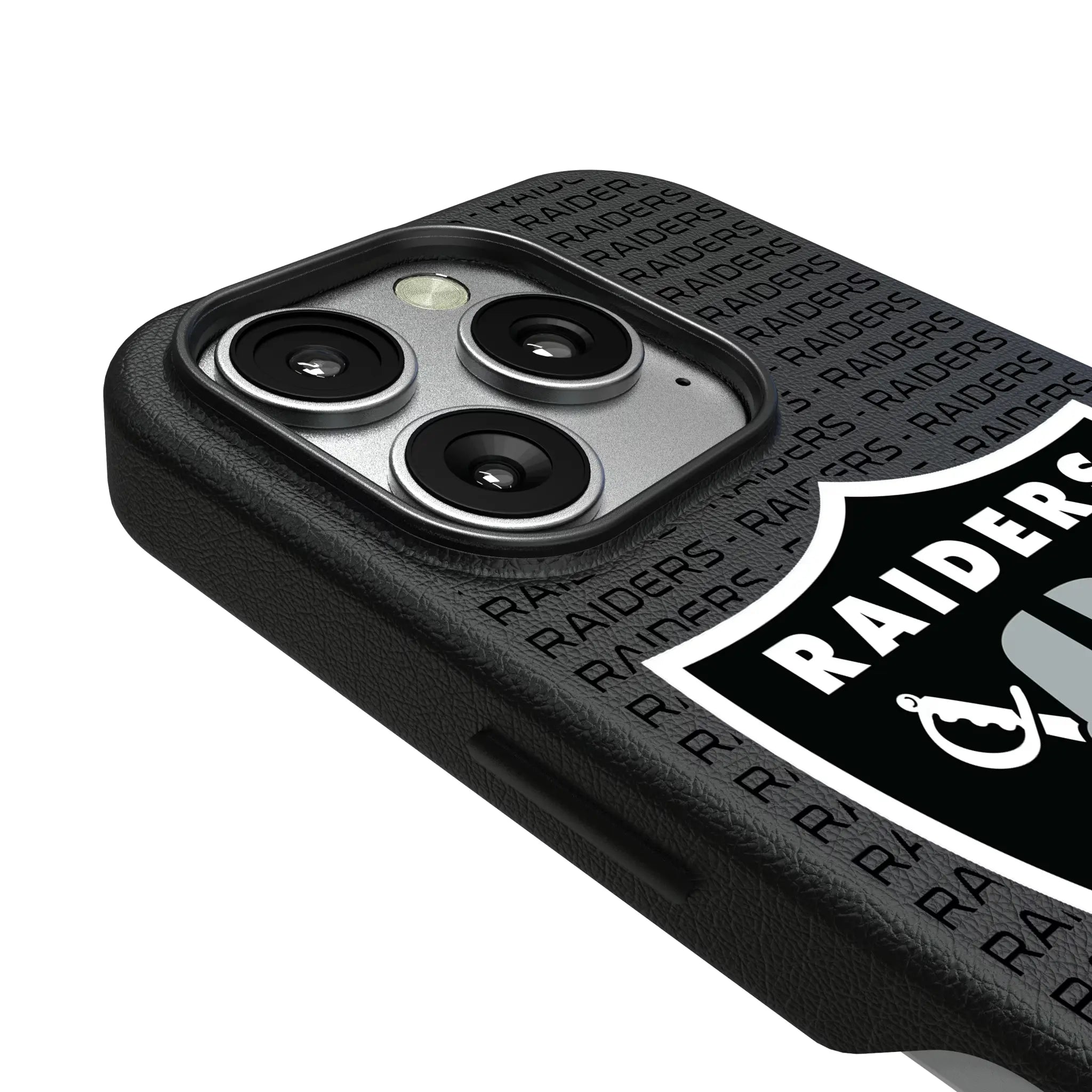 Las Vegas Raiders Text Backdrop MagSafe Compatible Phone Case for Apple iPhone