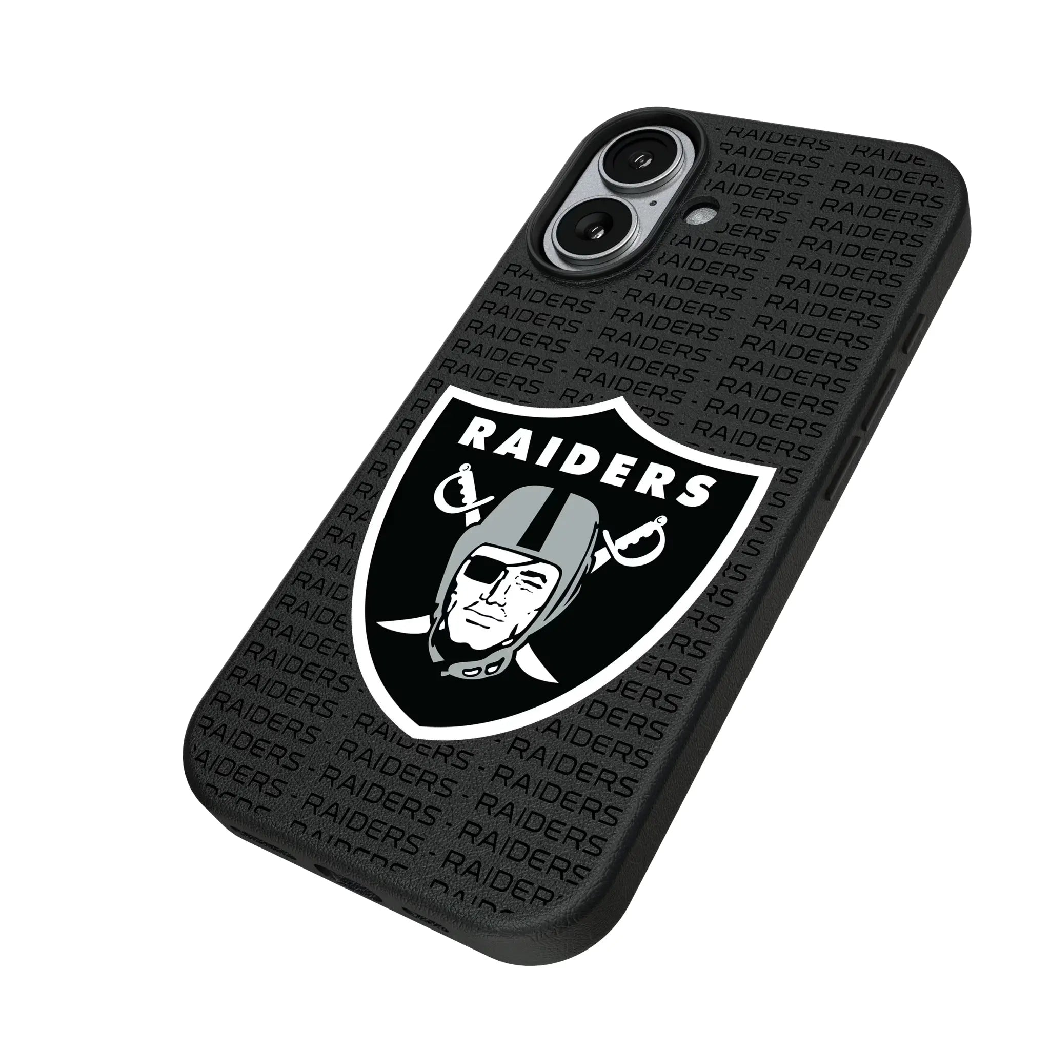 Las Vegas Raiders Text Backdrop MagSafe Compatible Phone Case for Apple iPhone