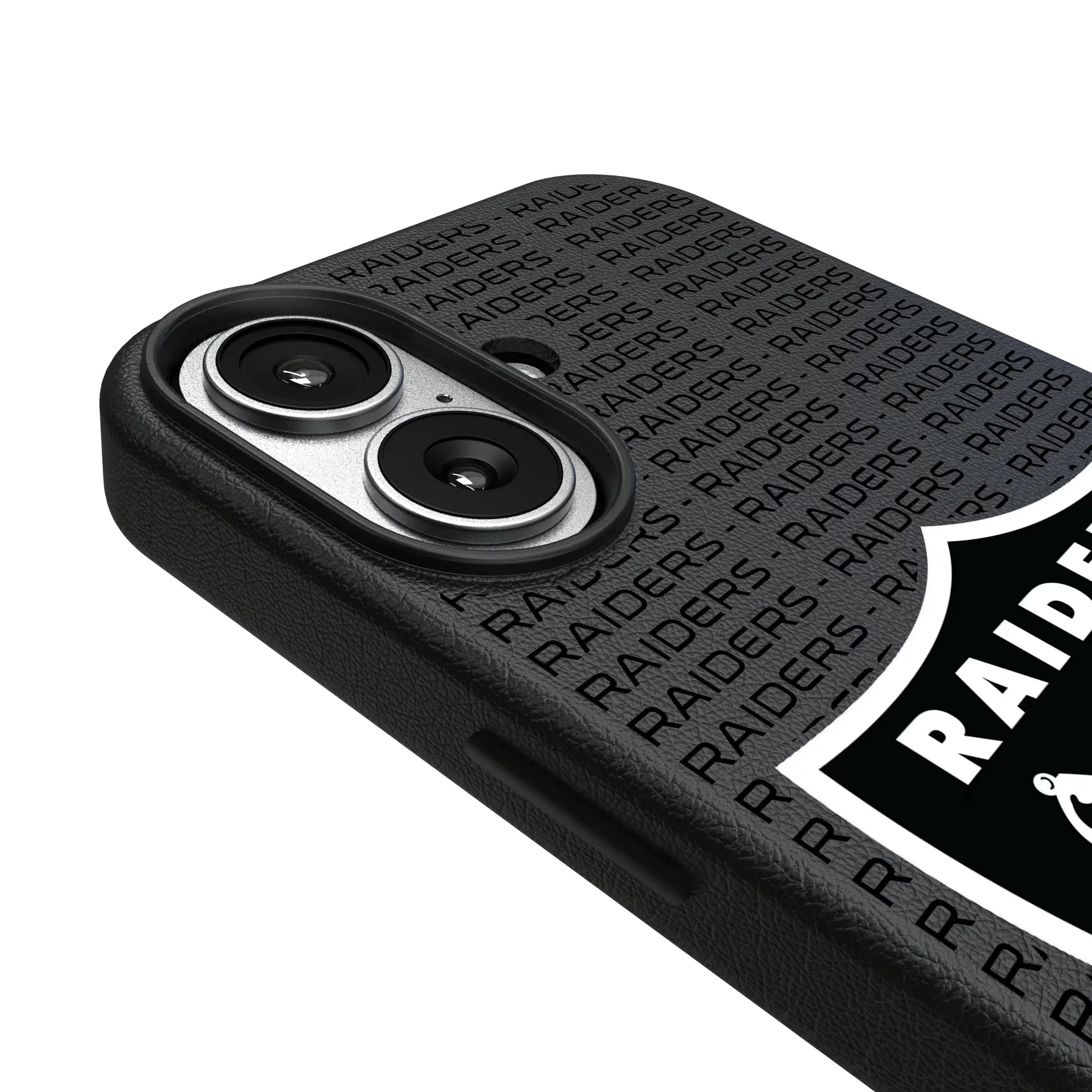 Las Vegas Raiders Text Backdrop MagSafe Compatible Phone Case for Apple iPhone