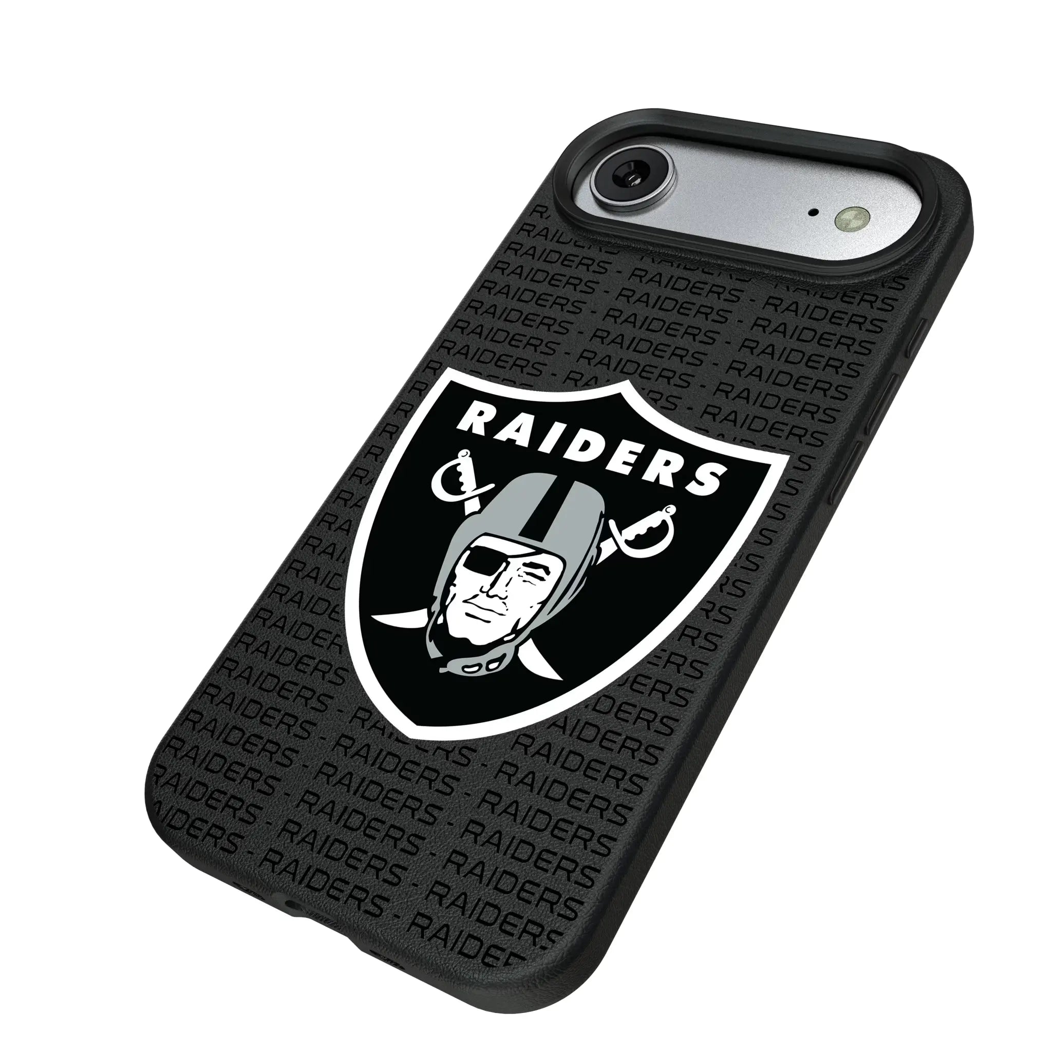 Las Vegas Raiders Text Backdrop MagSafe Compatible Phone Case for Apple iPhone