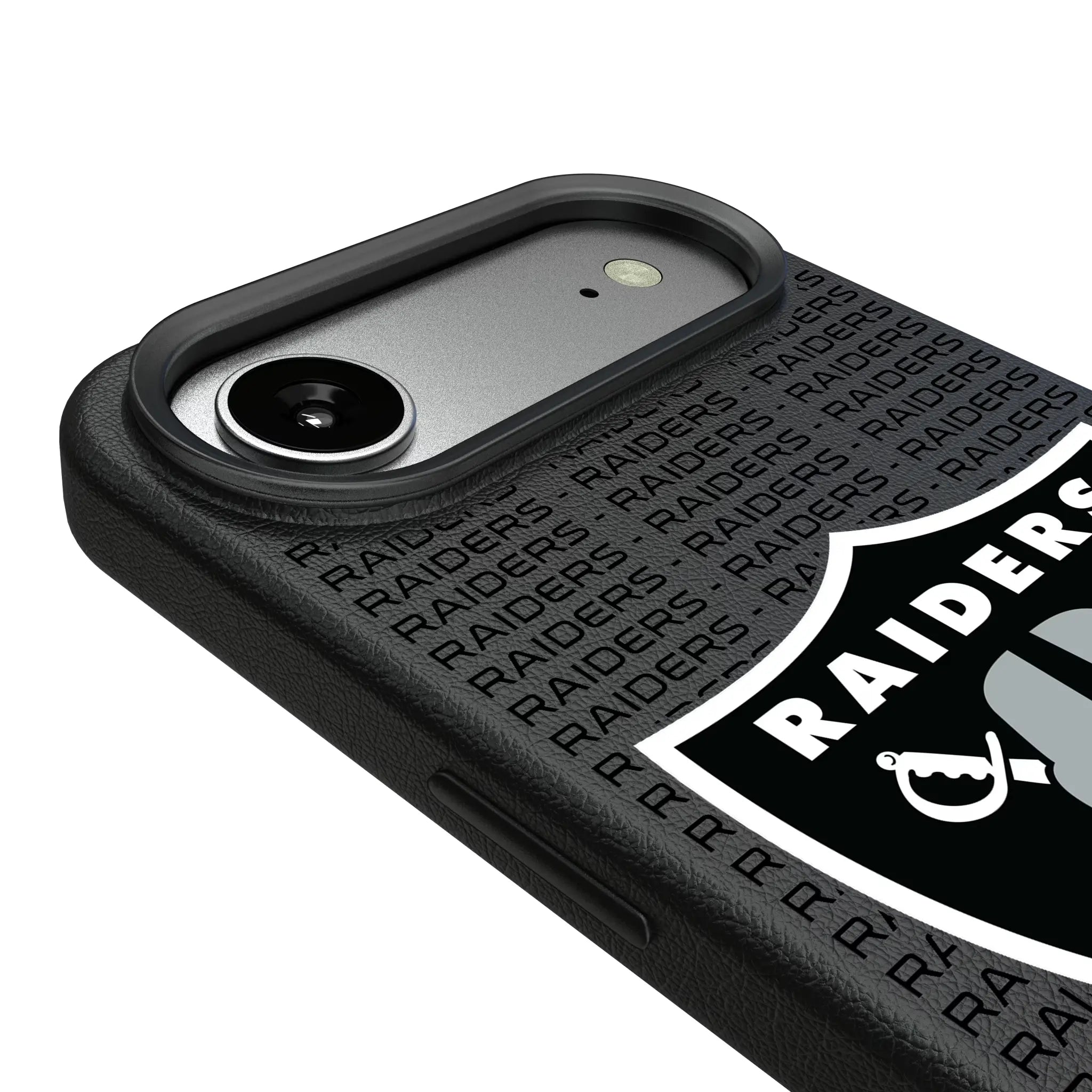 Las Vegas Raiders Text Backdrop MagSafe Compatible Phone Case for Apple iPhone