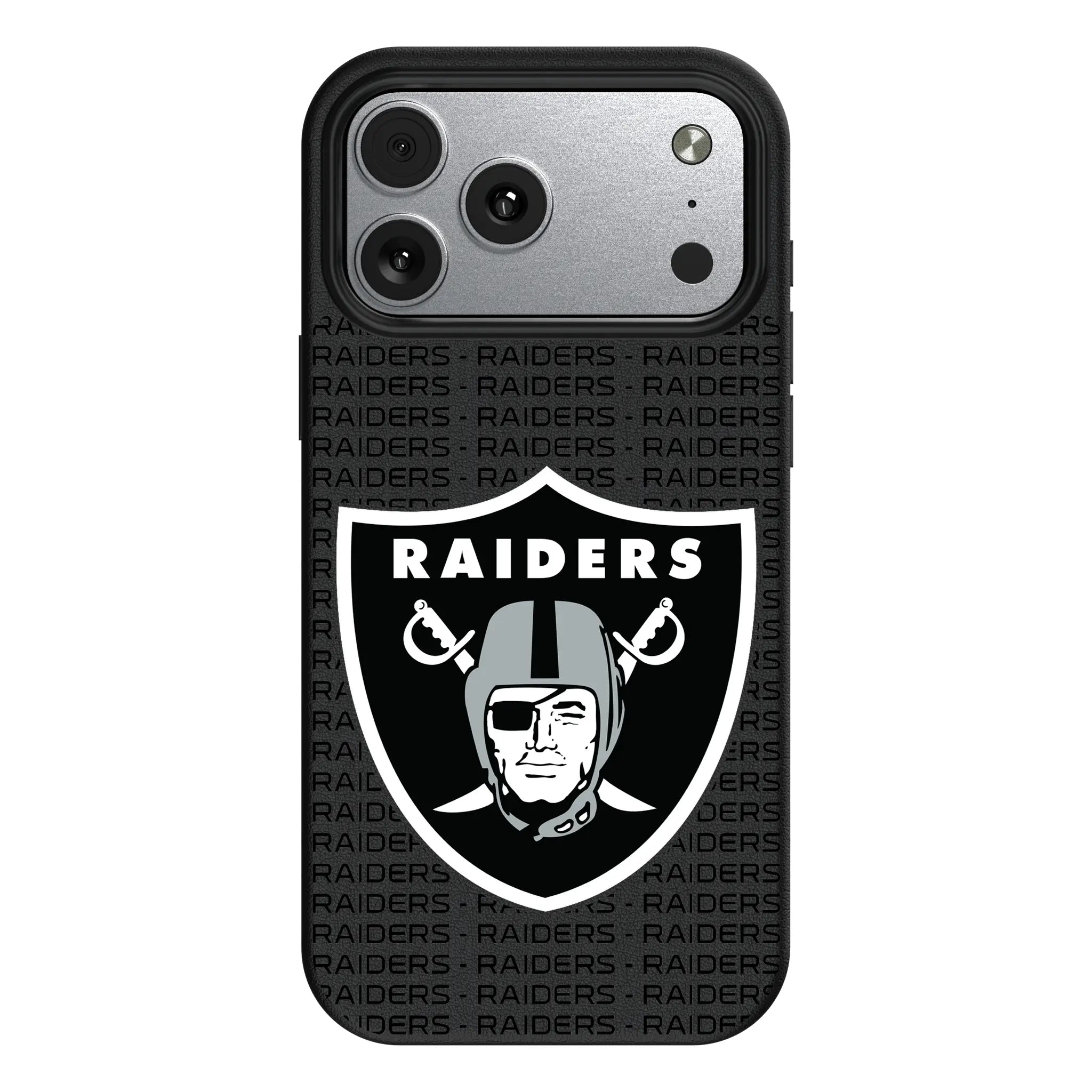 Las Vegas Raiders Text Backdrop MagSafe Compatible Phone Case for Apple iPhone