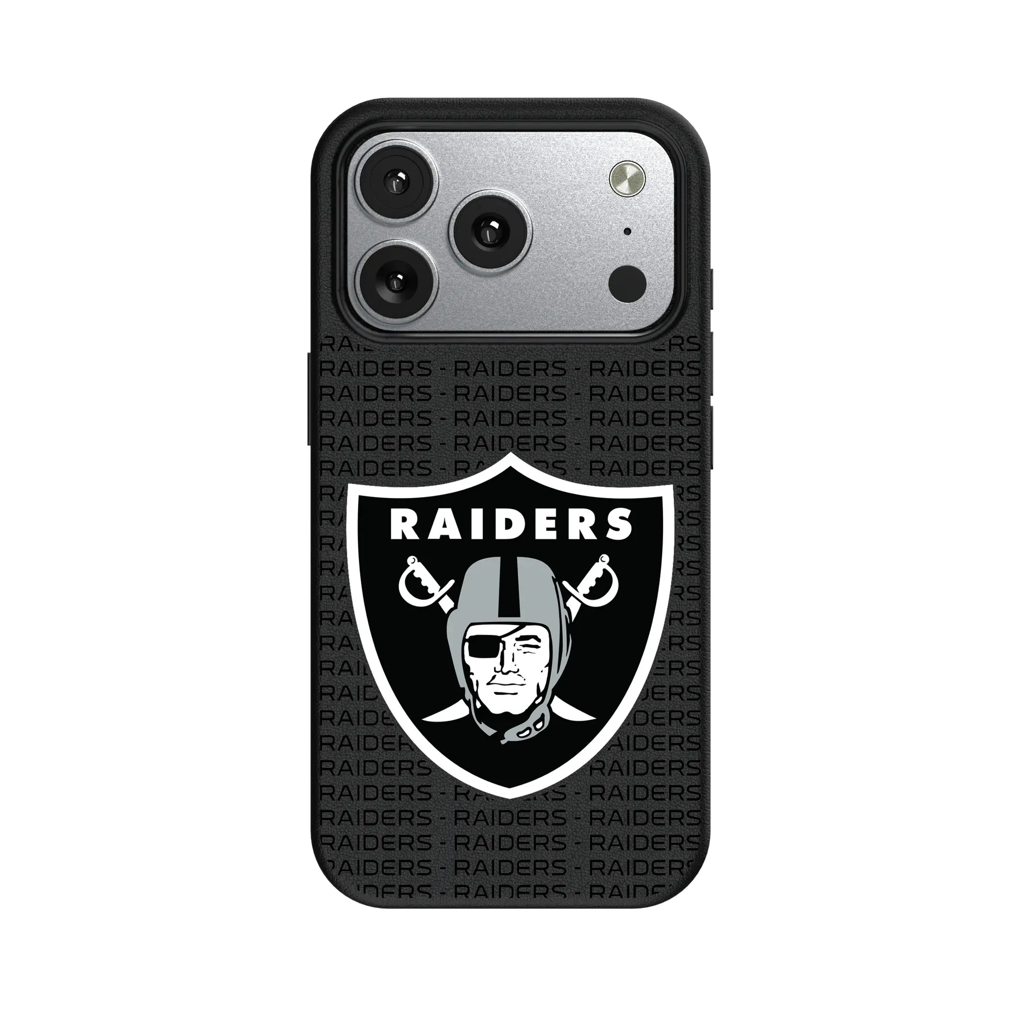 Las Vegas Raiders Text Backdrop MagSafe Compatible Phone Case for Apple iPhone