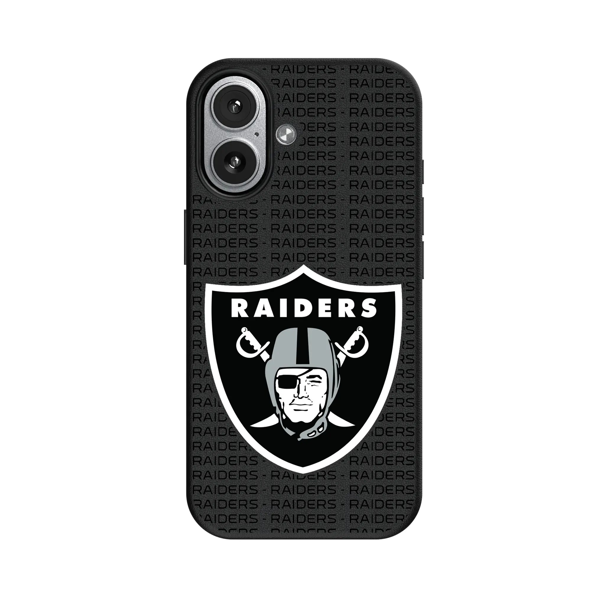 Las Vegas Raiders Text Backdrop MagSafe Compatible Phone Case for Apple iPhone
