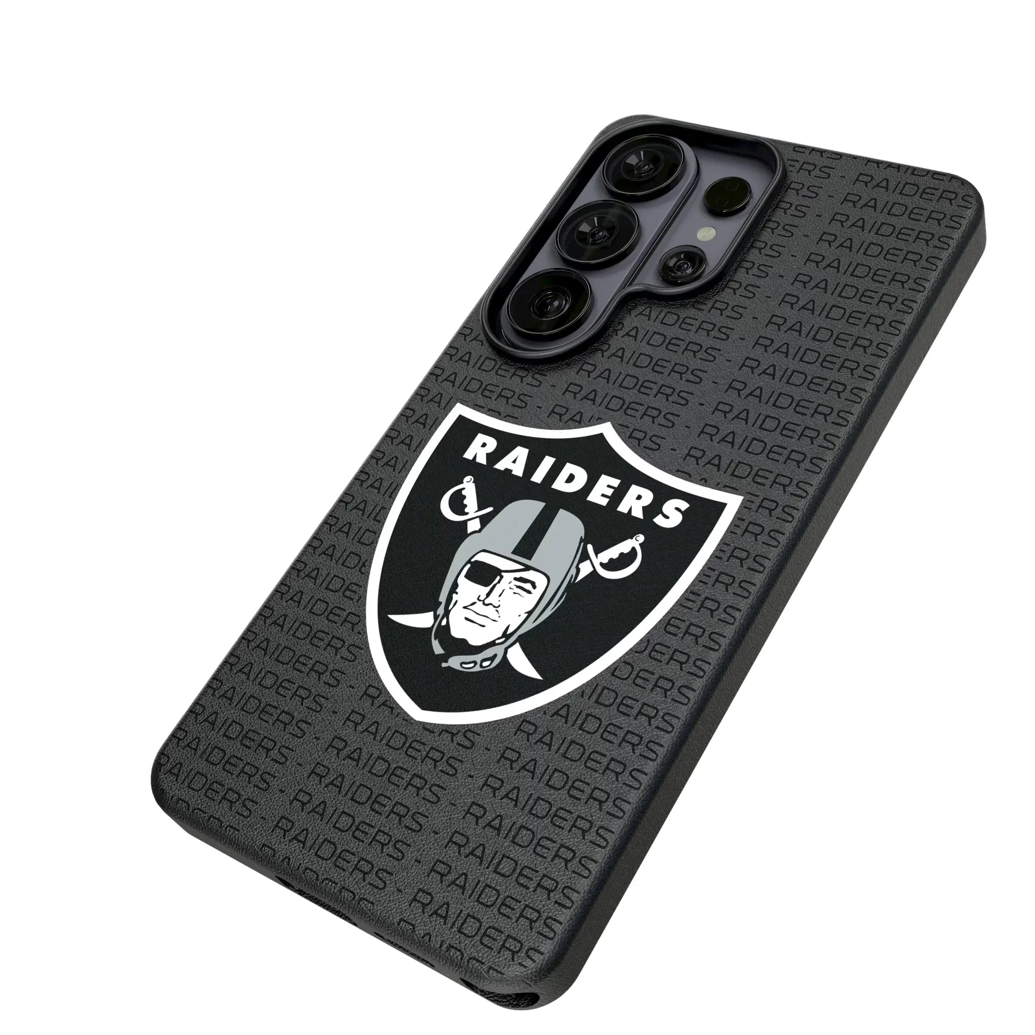 Las Vegas Raiders Text Backdrop MagSafe Compatible Phone Case for Samsung Galaxy