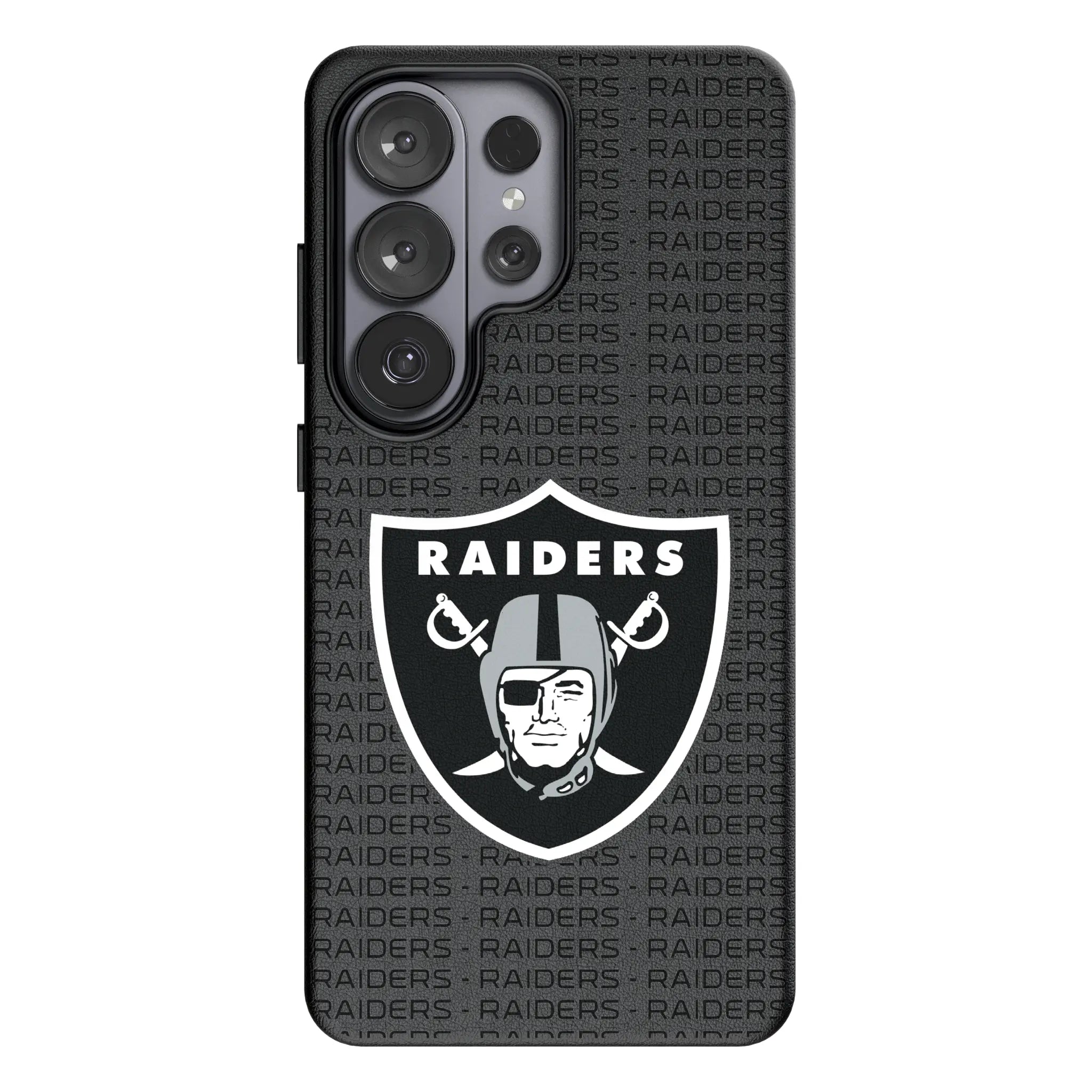 Las Vegas Raiders Text Backdrop MagSafe Compatible Phone Case for Samsung Galaxy