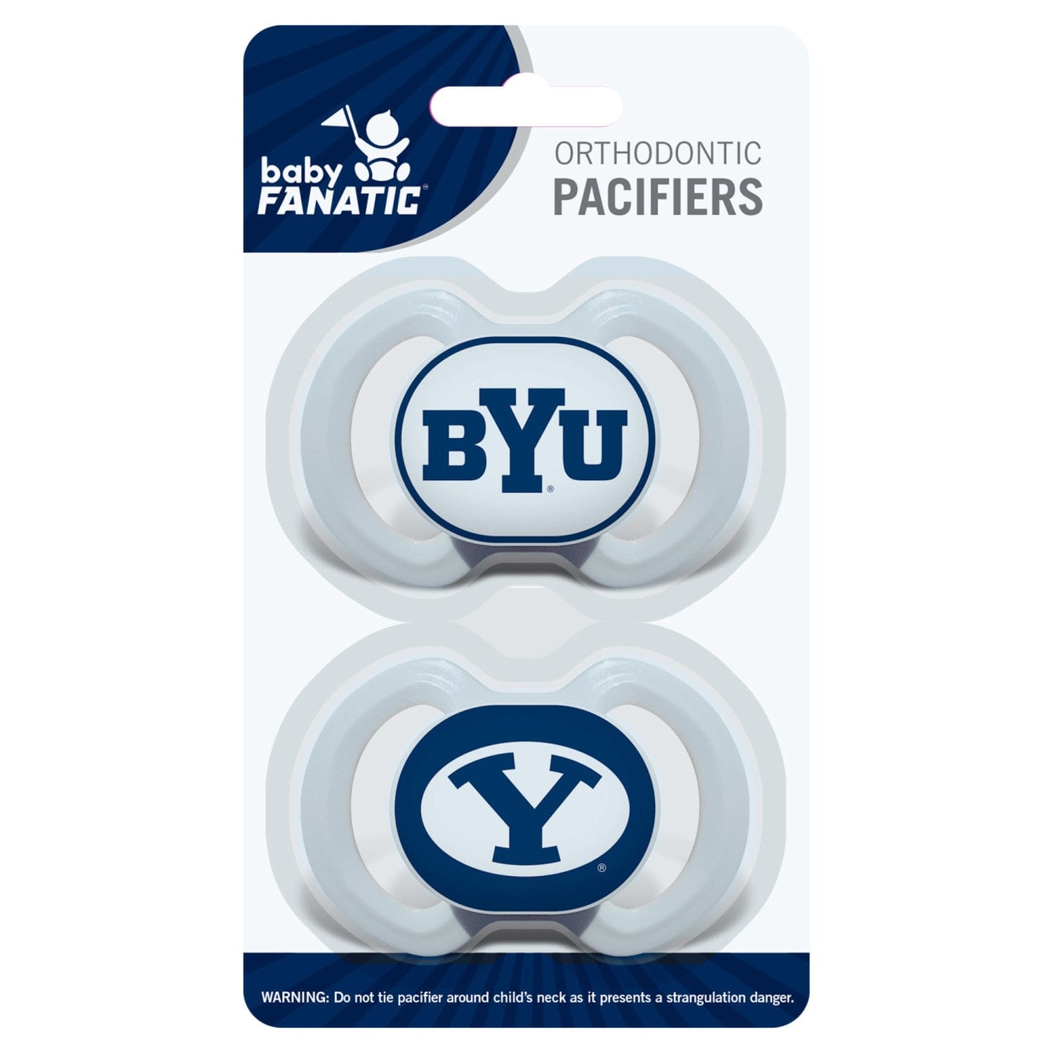 BYU Cougars Pacifier 2-Pack for Babies - Sports Gifts, Sports Memorabilia, Sports Collectibles, Fan Shop