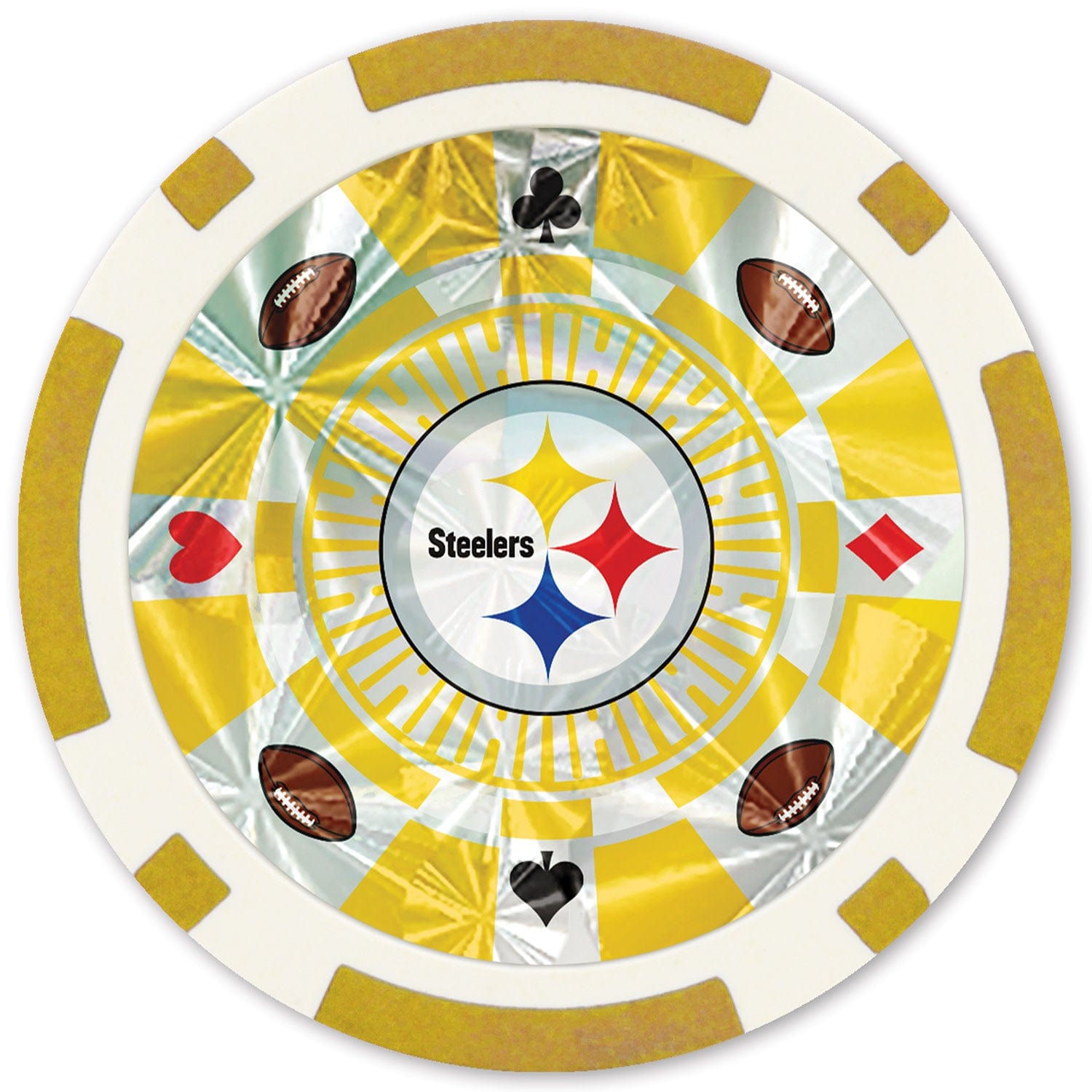 Pittsburgh Steelers 20-Piece Poker Chip Set - Sports Gifts, Sports Memorabilia, Sports Collectibles, Fan Shop