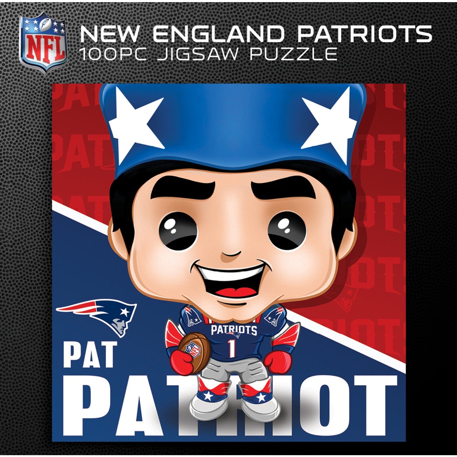 Pat Patriot - New England Patriots 100-Piece Jigsaw Puzzle - Sports Gifts, Sports Memorabilia, Sports Collectibles, Fan Shop
