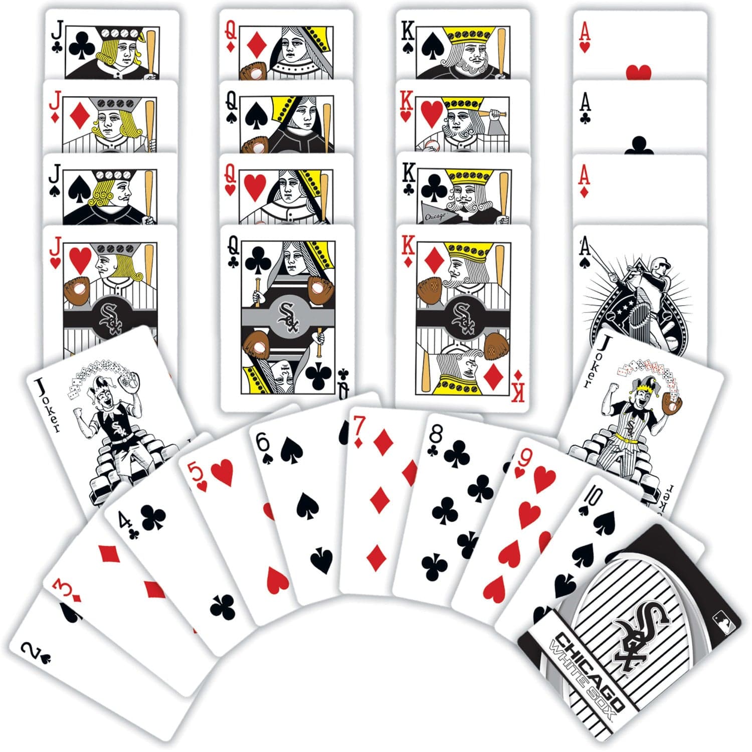 Chicago White Sox 54-Card Deck Playing Cards - Sports Gifts, Sports Memorabilia, Sports Collectibles, Fan Shop