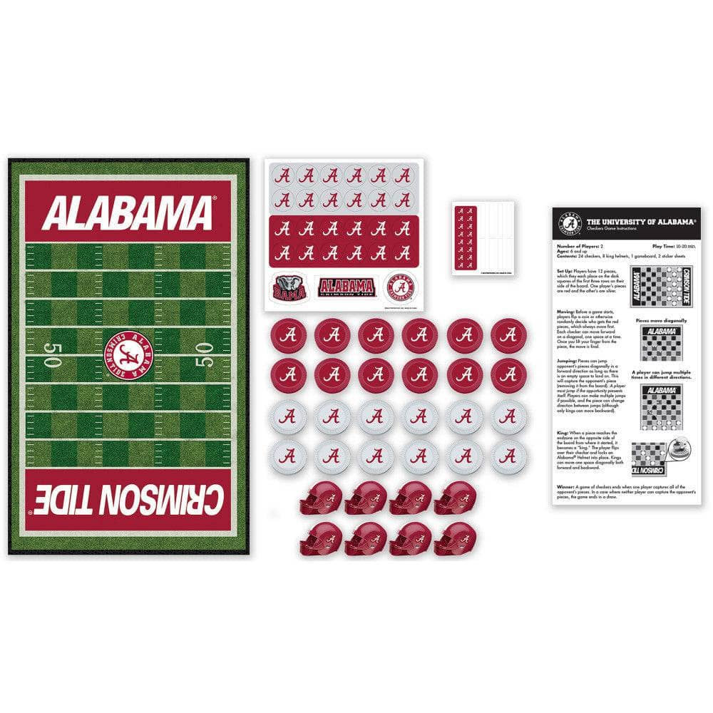 Alabama Crimson Tide Checkers Game - Sports Gifts, Sports Memorabilia, Sports Collectibles, Fan Shop