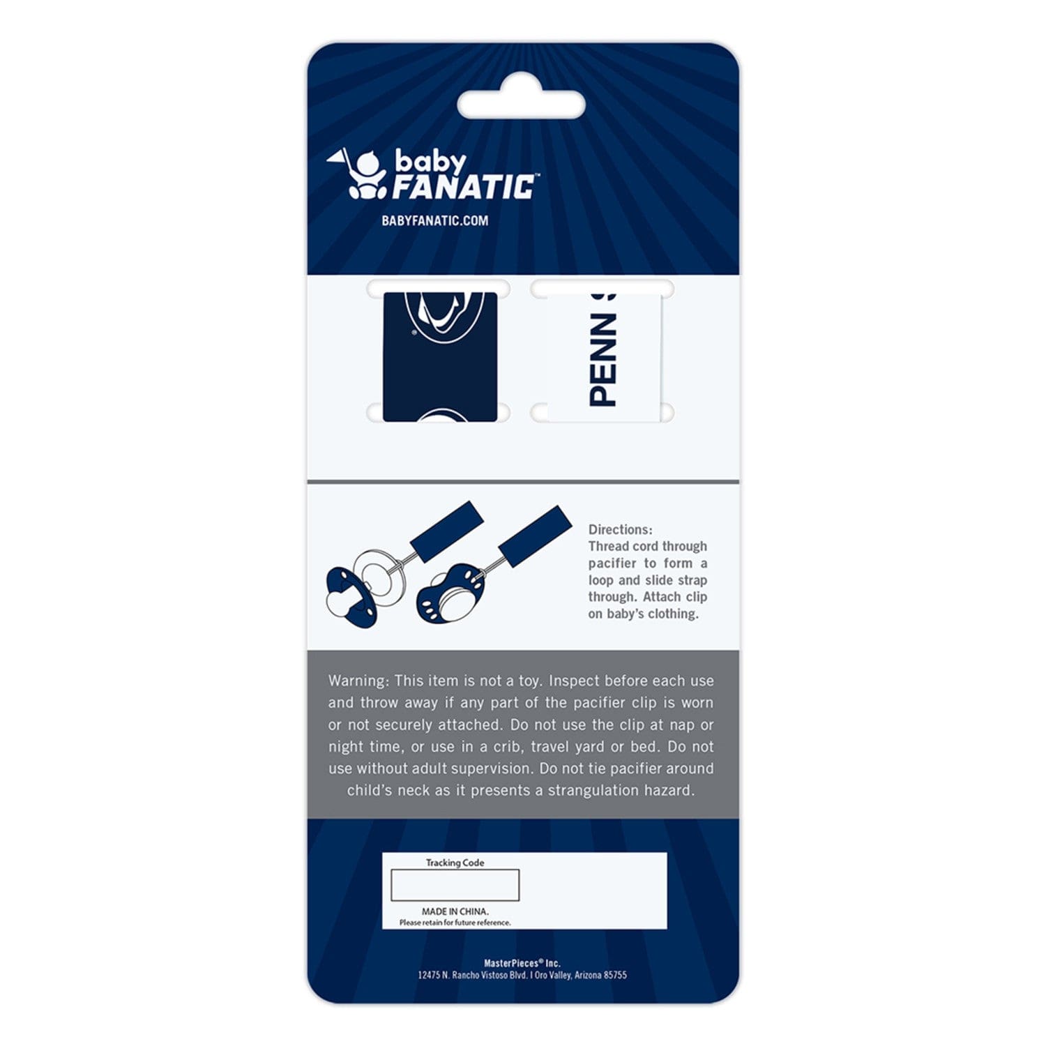 Penn State Nittany Lions Pacifier Clip 2-Pack