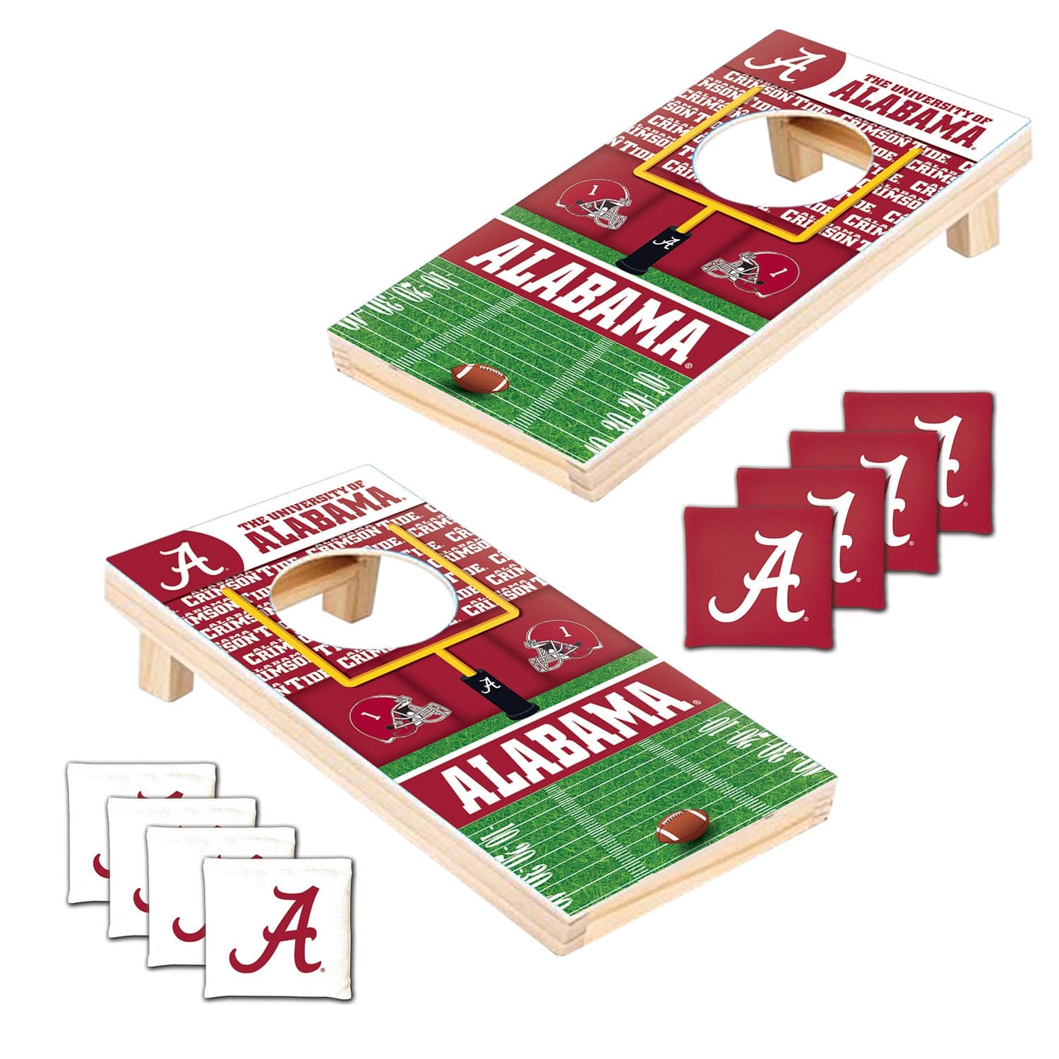 Alabama Crimson Tide - NCAA Tabletop Cornhole