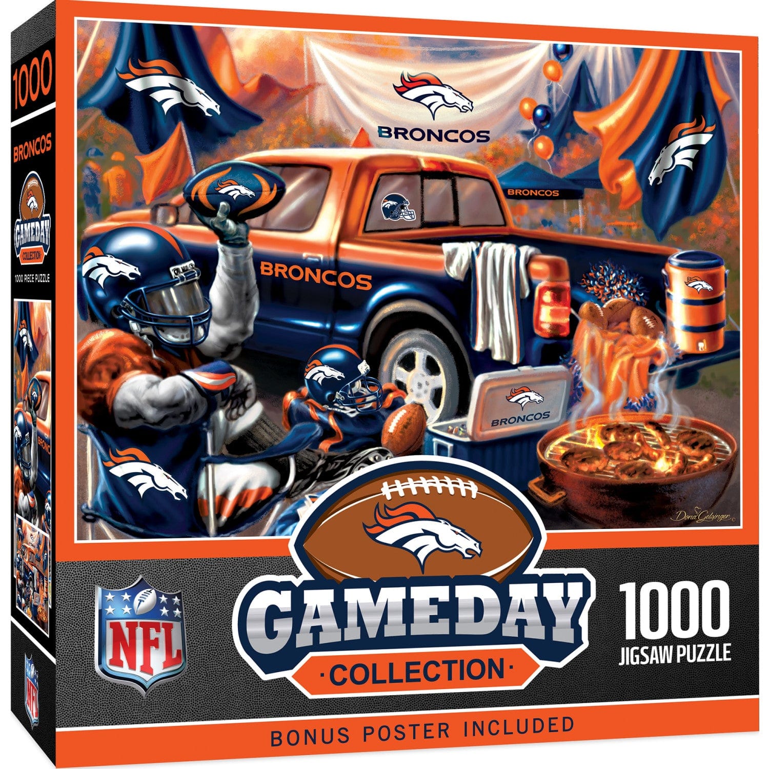 Denver Broncos Gameday 1000 Piece Jigsaw Puzzle