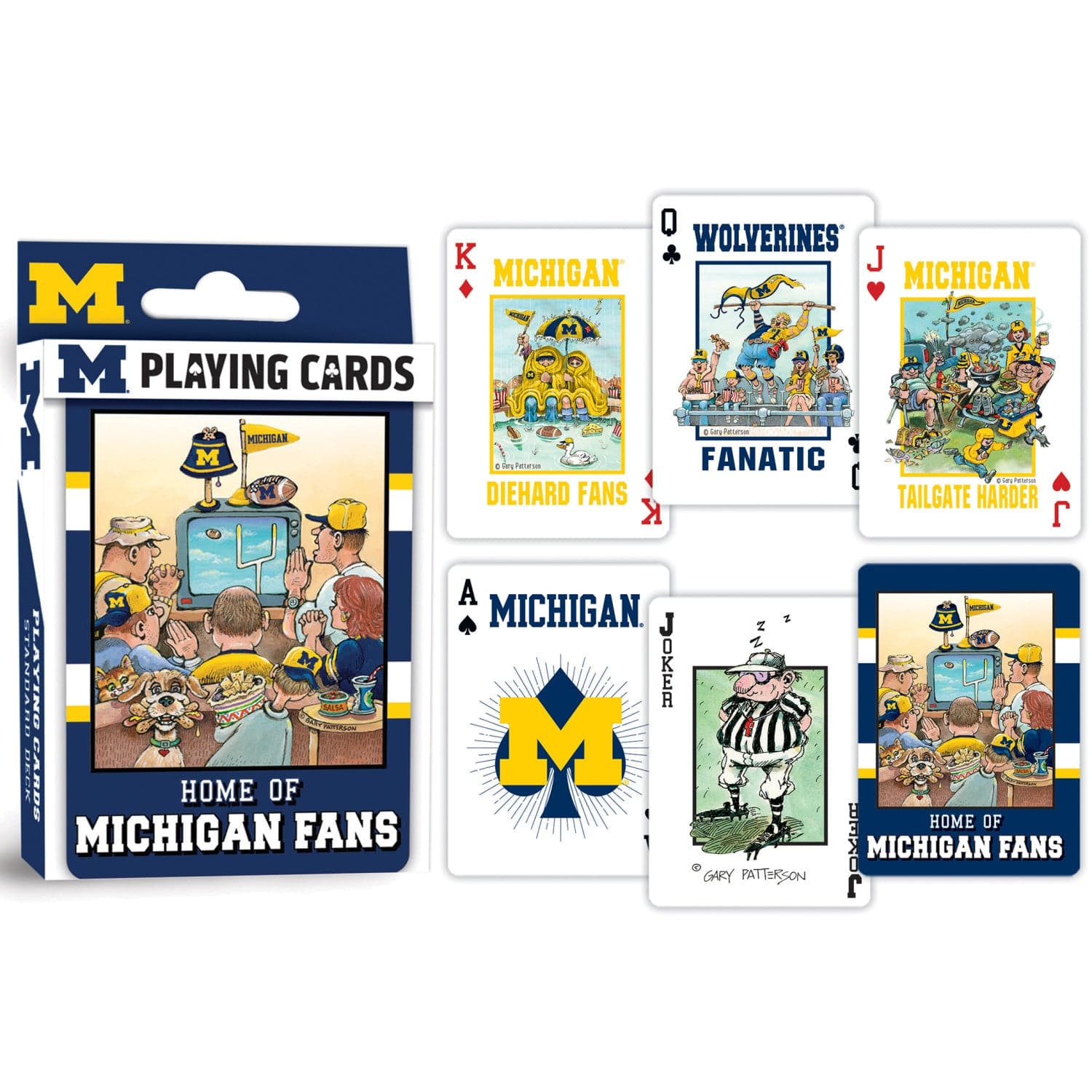 Michigan Wolverines Fan Deck Playing Cards - 54 Card Deck - Sports Gifts, Sports Memorabilia, Sports Collectibles, Fan Shop