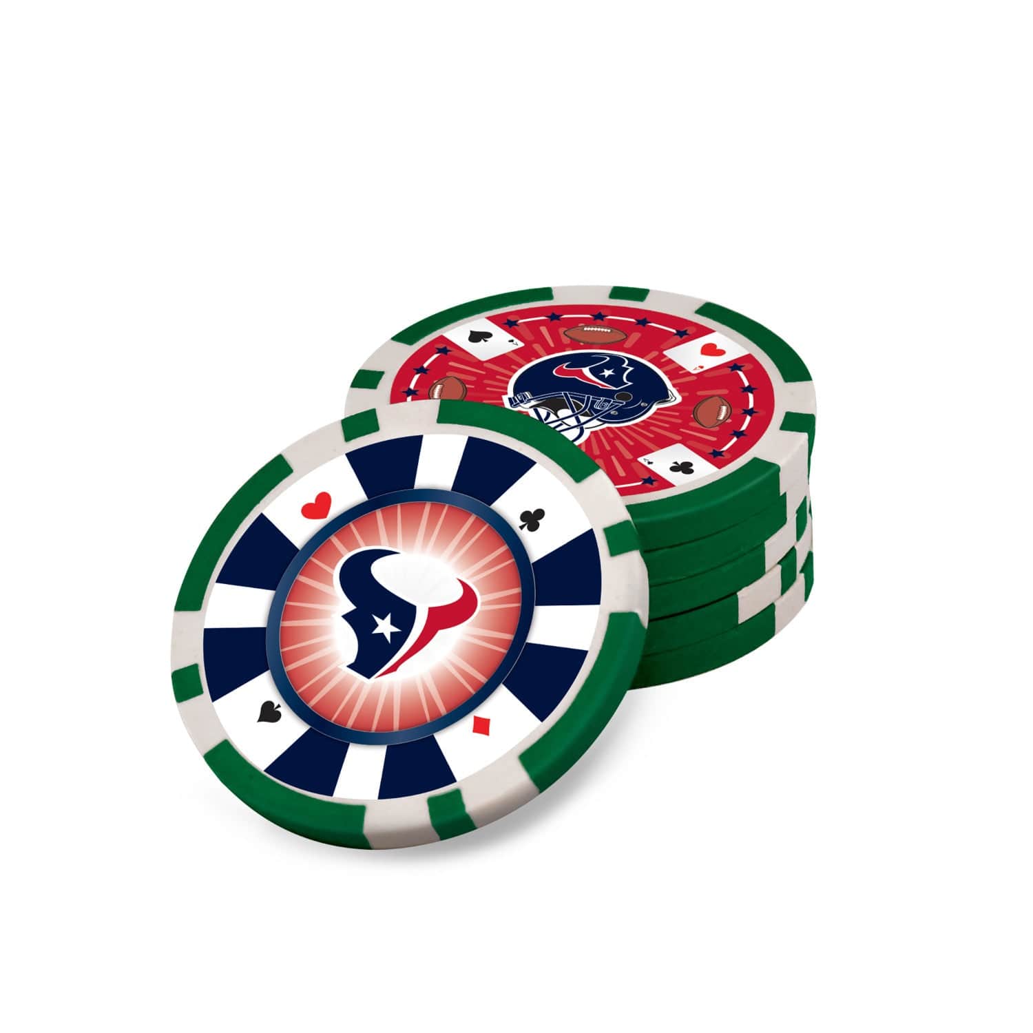Houston Texans 300 Piece Poker Set - Ultimate Fan Game Night - Sports Gifts, Sports Memorabilia, Sports Collectibles, Fan Shop