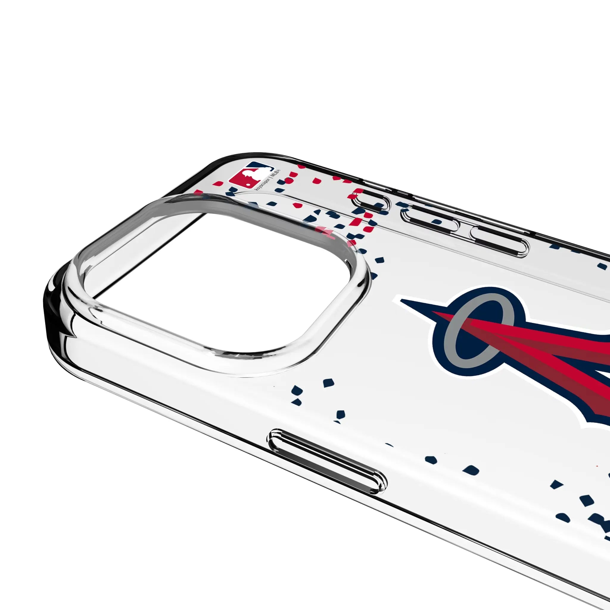 Los Angeles Angels Confetti Clear Phone Case for Apple iPhone