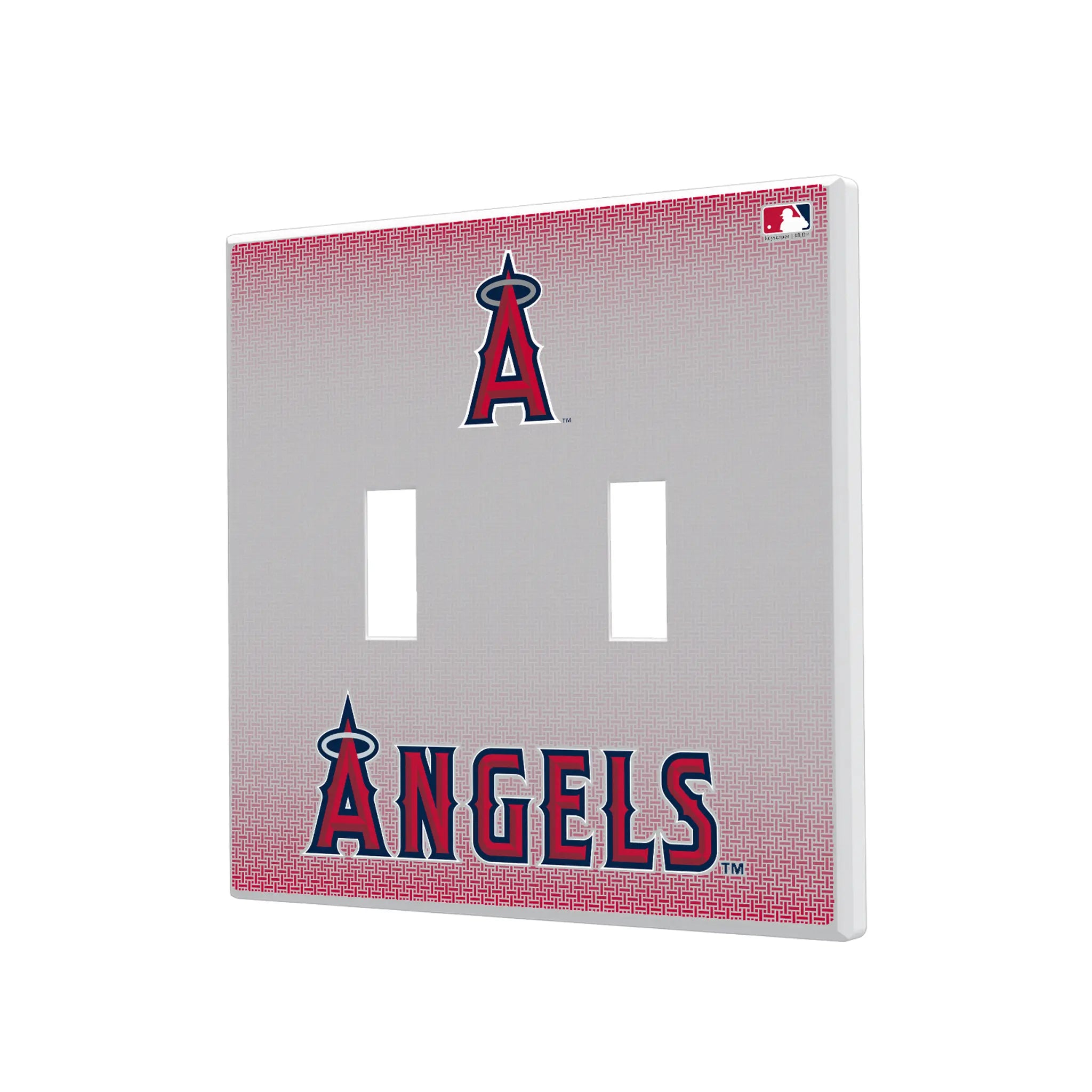 Los Angeles Angels Linen Hidden-Screw Light Switch Plate