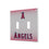 Los Angeles Angels Linen Hidden-Screw Light Switch Plate