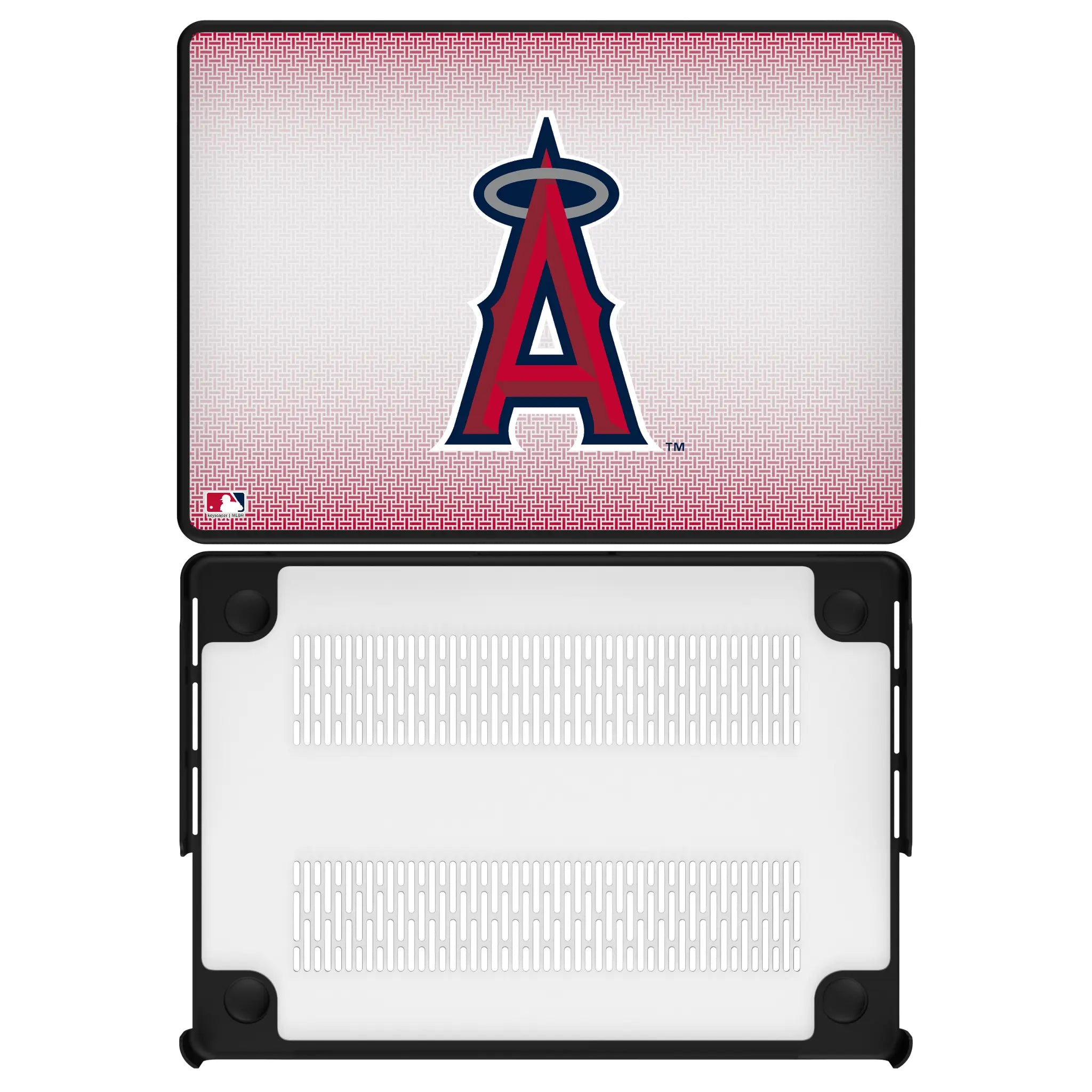 Los Angeles Angels Linen Laptop Case for Apple MacBook