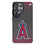 Los Angeles Angels Linen MagSafe Compatible Phone Case for Samsung Galaxy