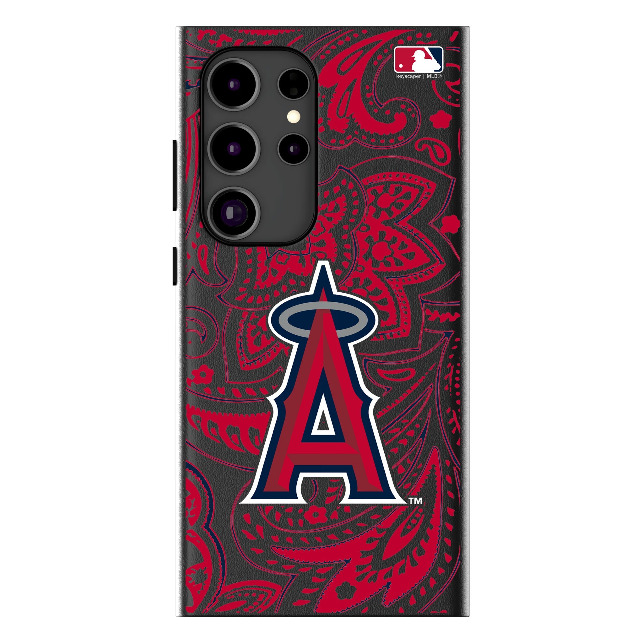 Los Angeles Angels Paisley MagSafe Compatible Phone Case for Samsung Galaxy