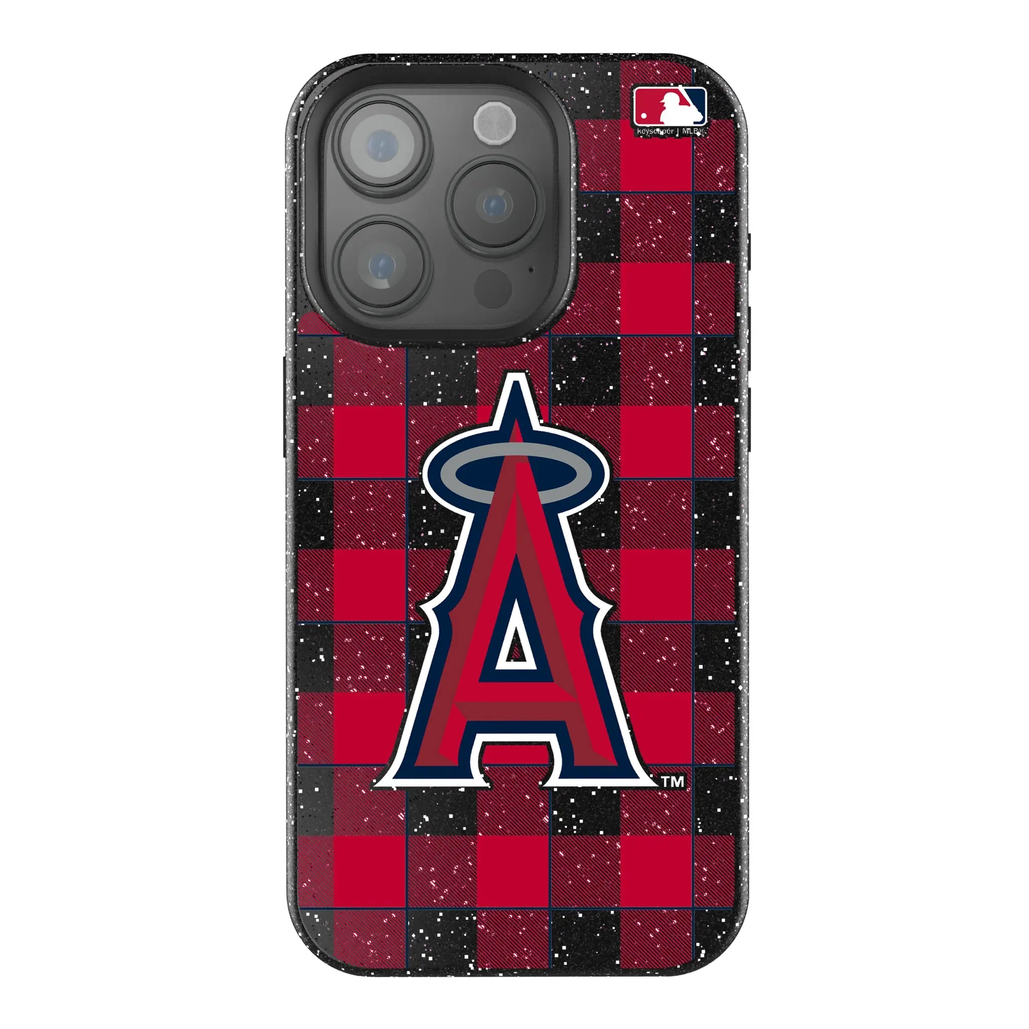 Los Angeles Angels Plaid Bling Phone Case
