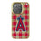 Los Angeles Angels Plaid Bling Phone Case