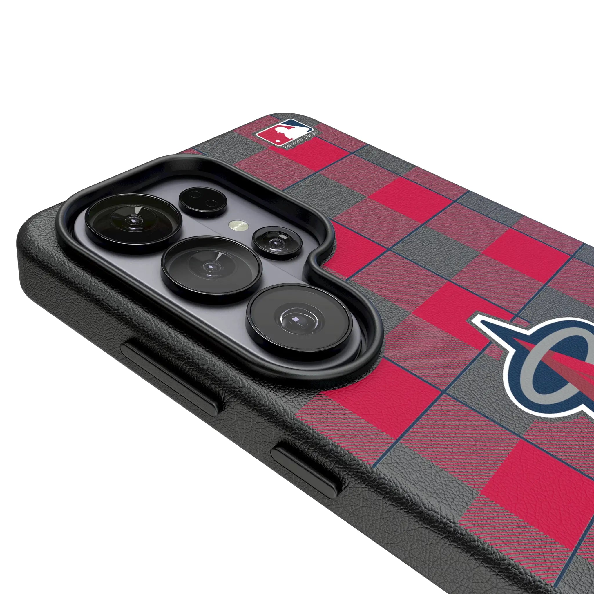 Los Angeles Angels Plaid MagSafe Compatible Phone Case for Samsung Galaxy