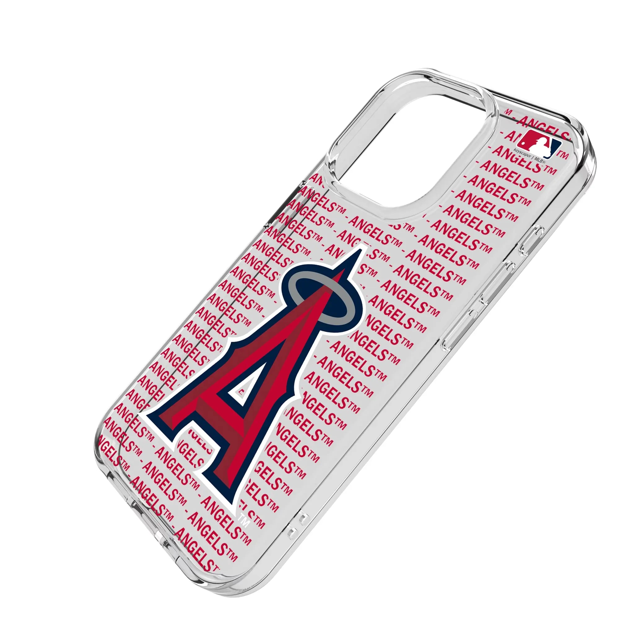 Los Angeles Angels Text Backdrop Clear Phone Case for Apple iPhone