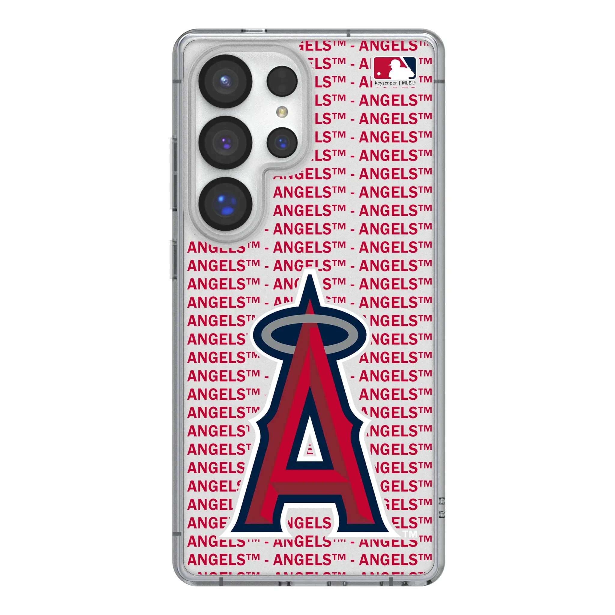 Los Angeles Angels Text Backdrop Clear Phone Case for Samsung Galaxy