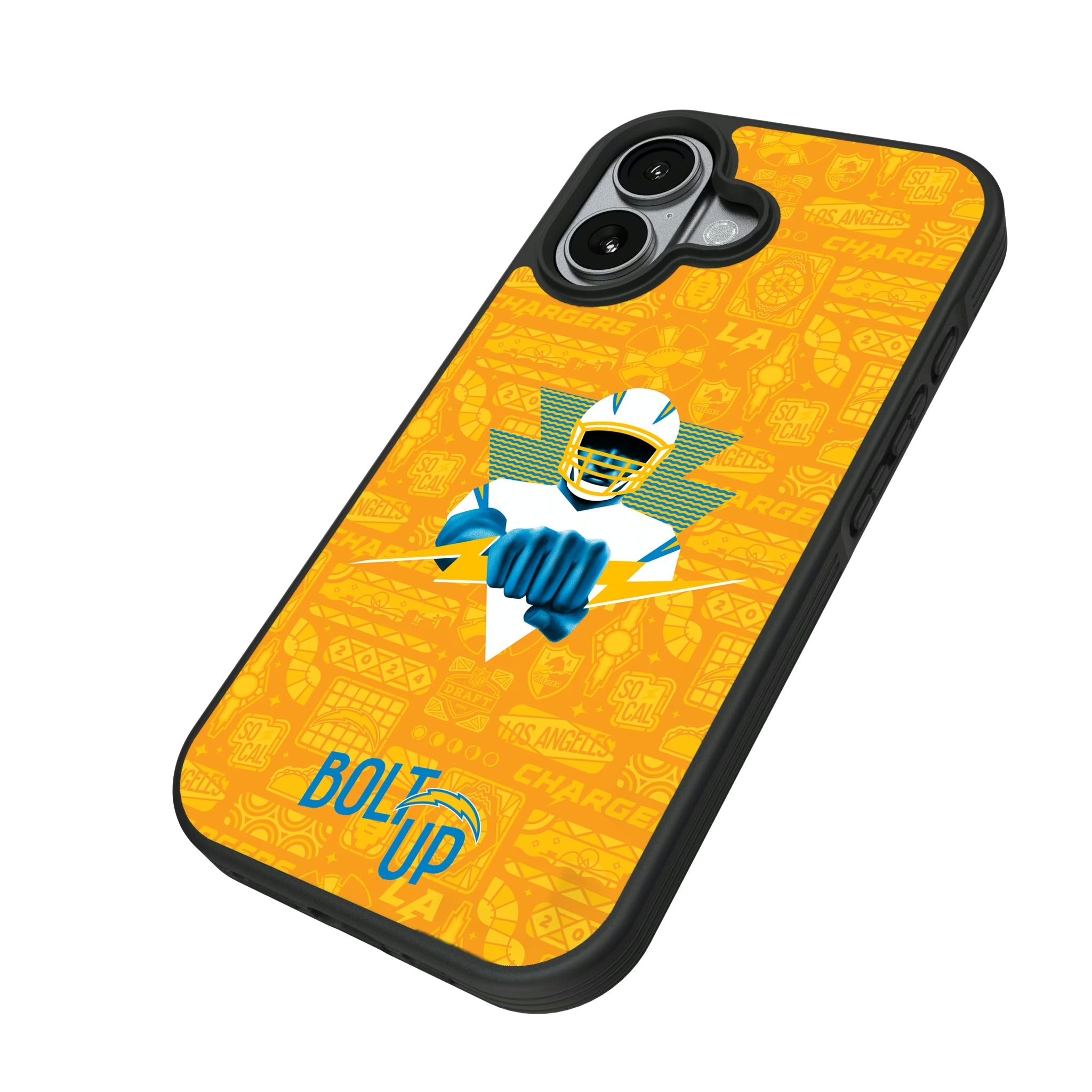 Los Angeles Chargers 2024 Illustrated Limited Edition Bump Phone Case - Sports Gifts, Sports Memorabilia, Sports Collectibles, Fan Shop