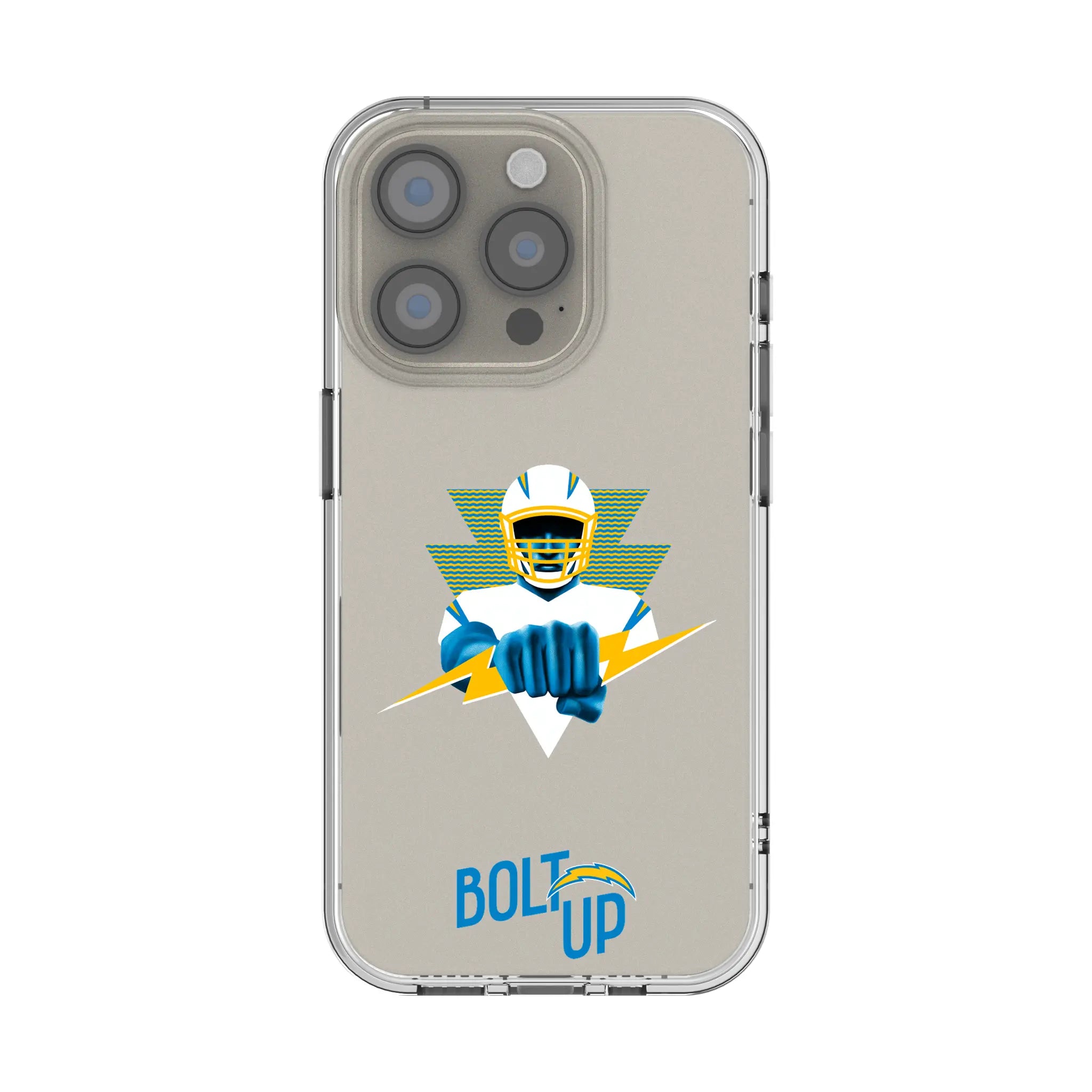 Los Angeles Chargers 2024 Edition Clear Phone Case for Apple iPhone